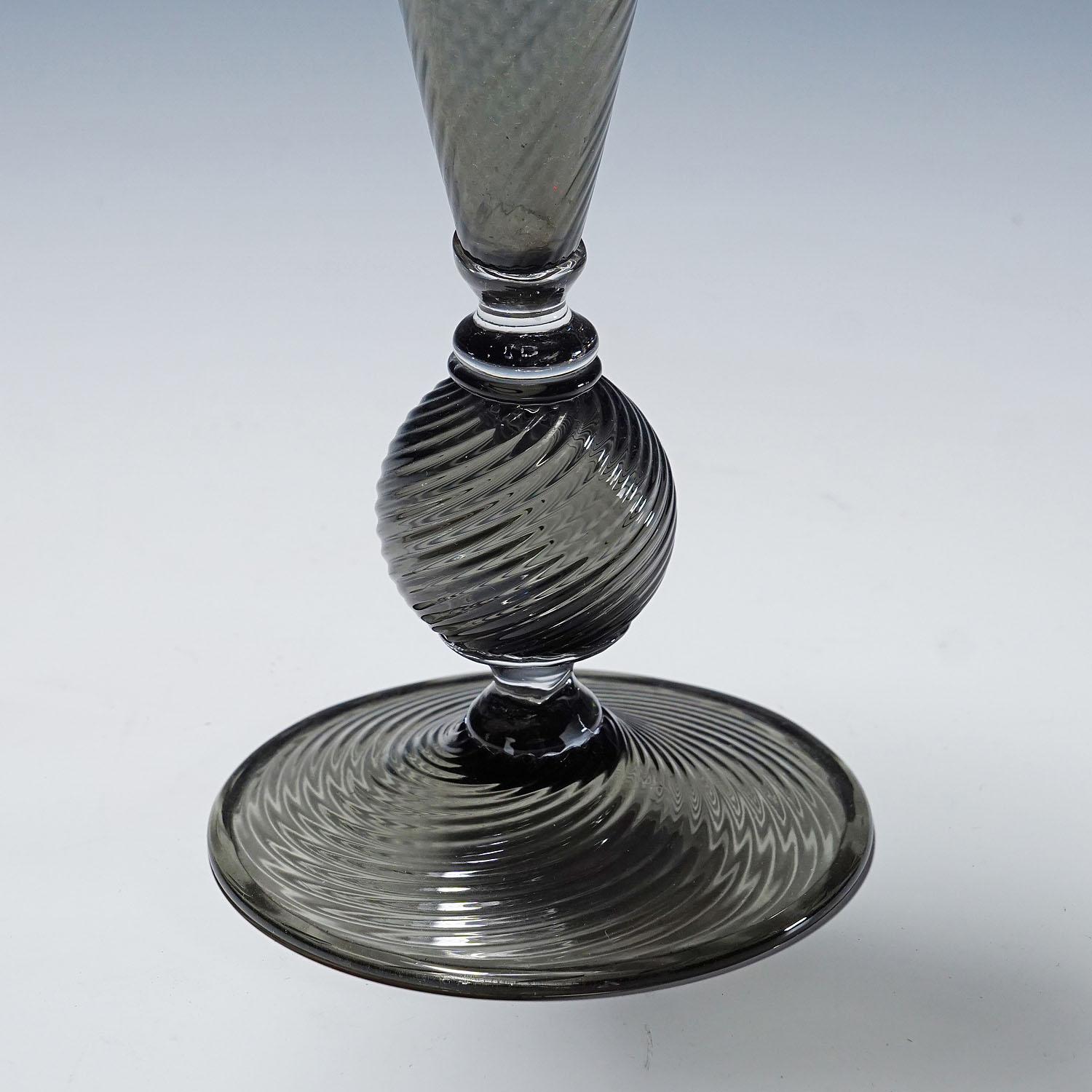 Vase aus Glas, Vetro Soffiato Venini Murano, ca. 1950er Jahre (Italienisch) im Angebot