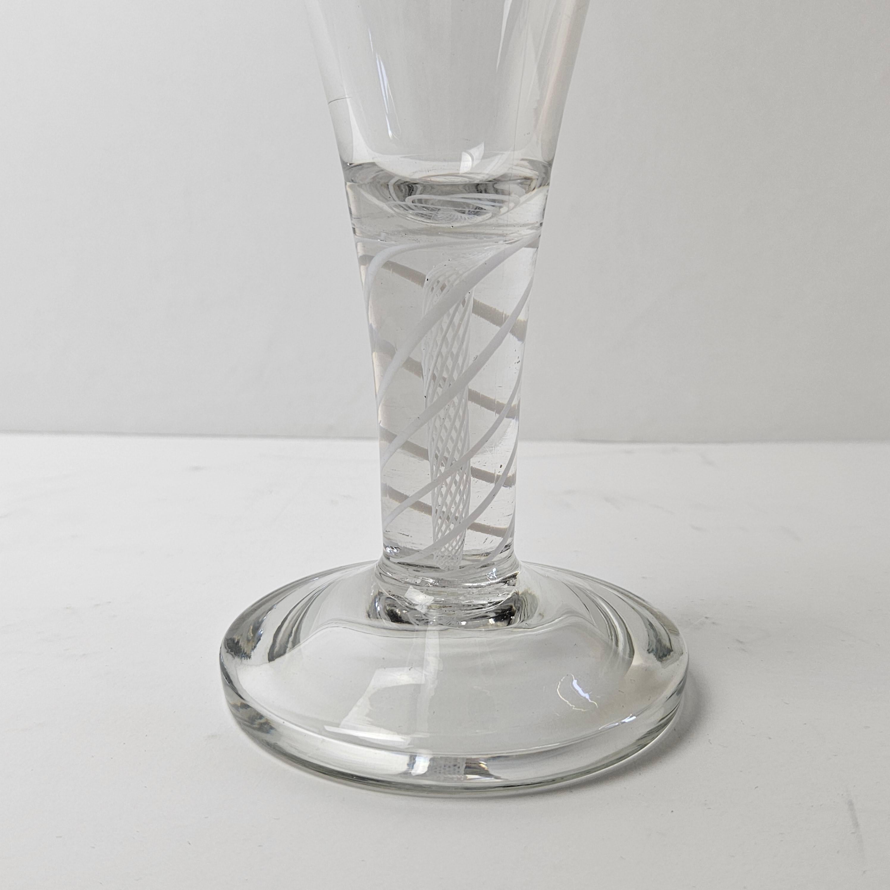 Glass Vase with Air Twist Stem For Sale 4