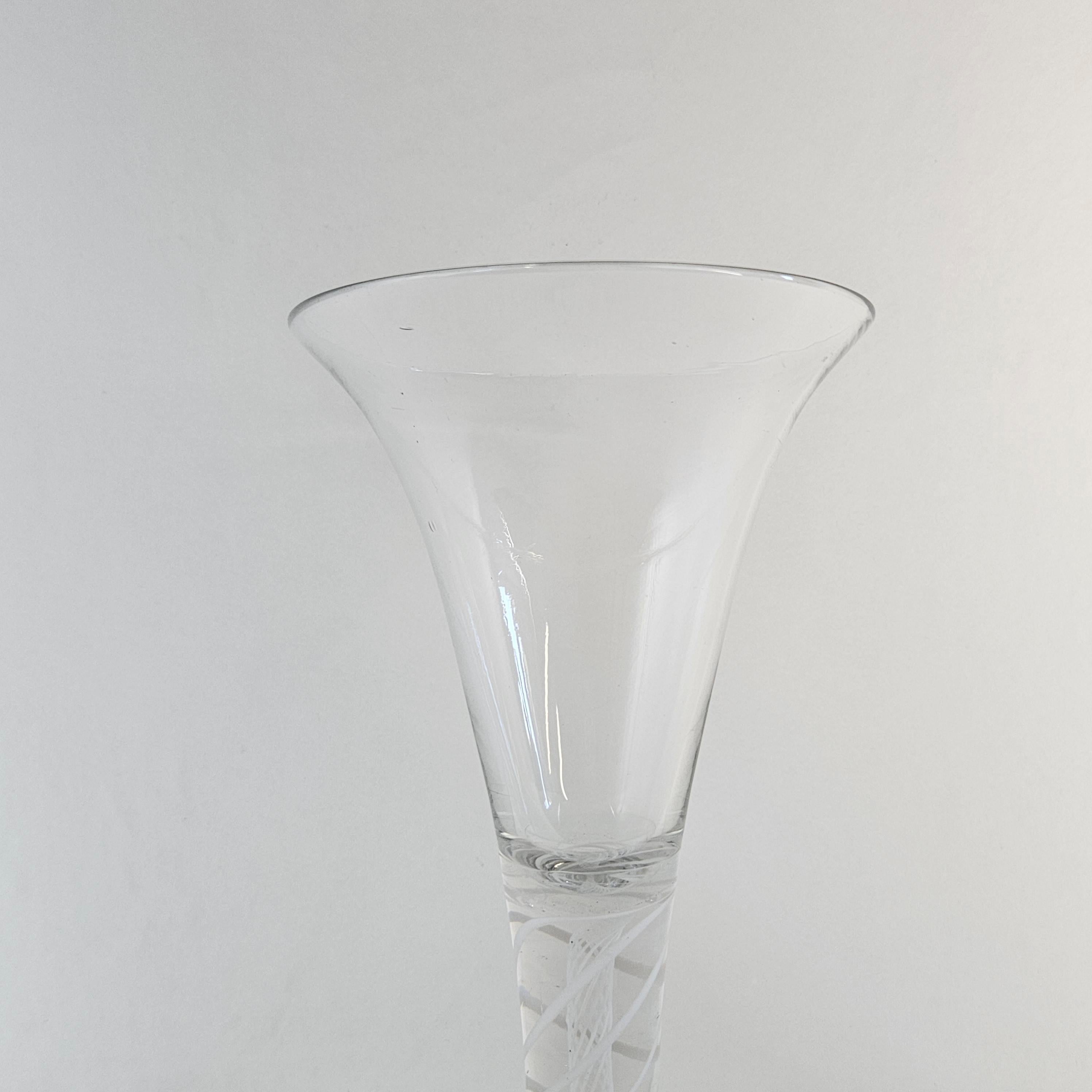 Glass Vase with Air Twist Stem For Sale 5