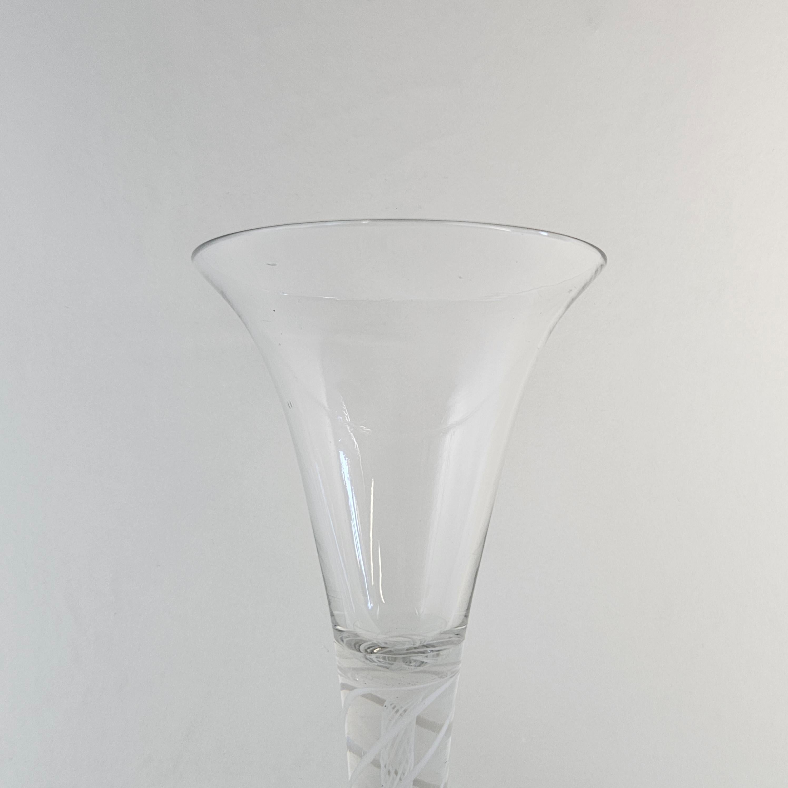 Glass Vase with Air Twist Stem For Sale 6