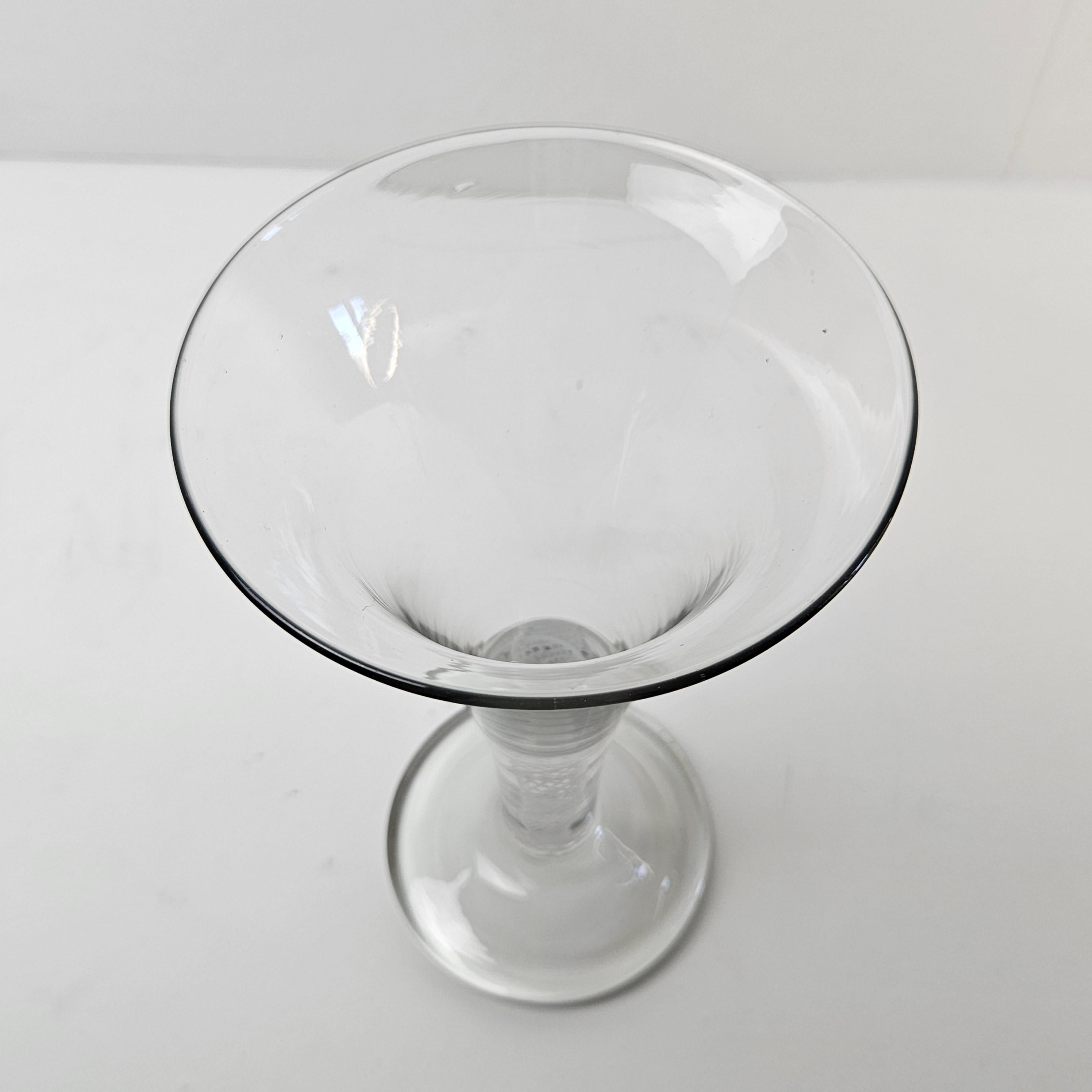 Glass Vase with Air Twist Stem For Sale 8