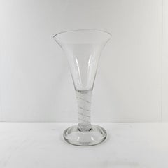 Glass Vase with Air Twist Stem