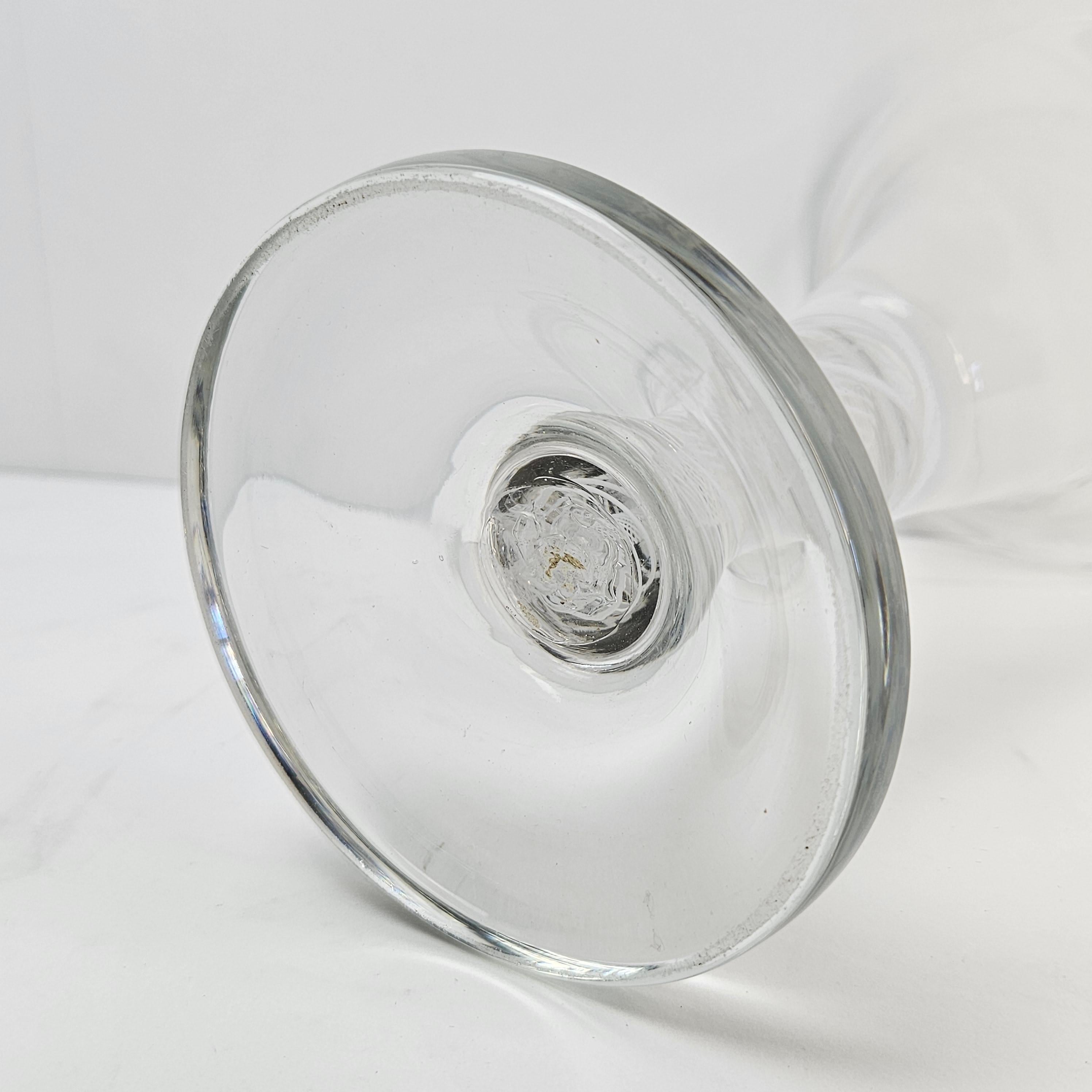 Glass Vase with Air Twist Stem For Sale 1