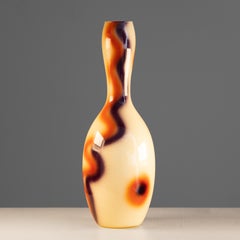 Glass vase with circle pattern IVV production