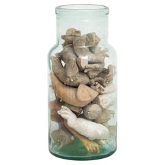 Glass Vase with Sculptural Objects – Unique and Mysterious Design