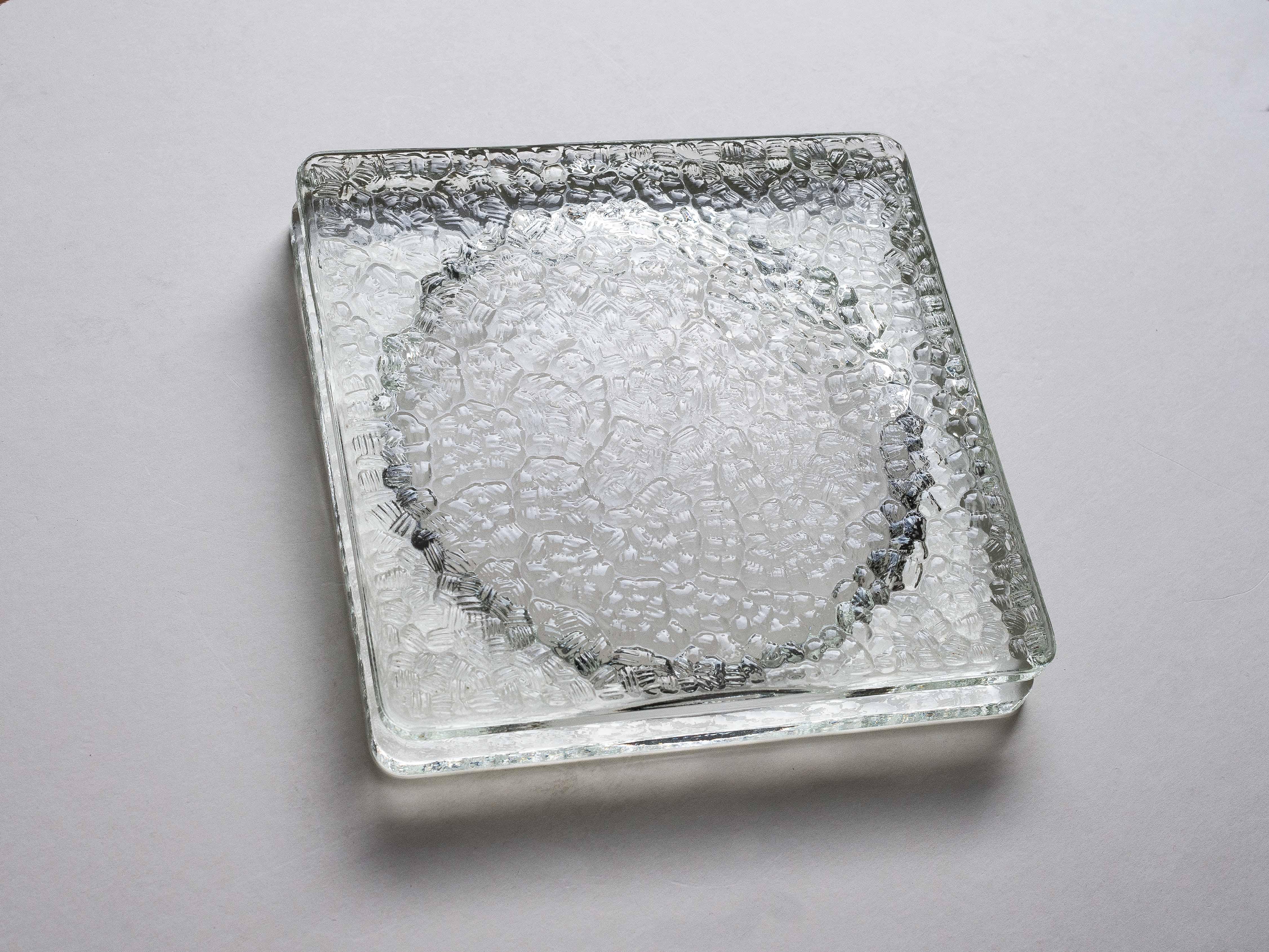 Mid-Century Modern Glass Vide-Poche, Saint-Gobain 