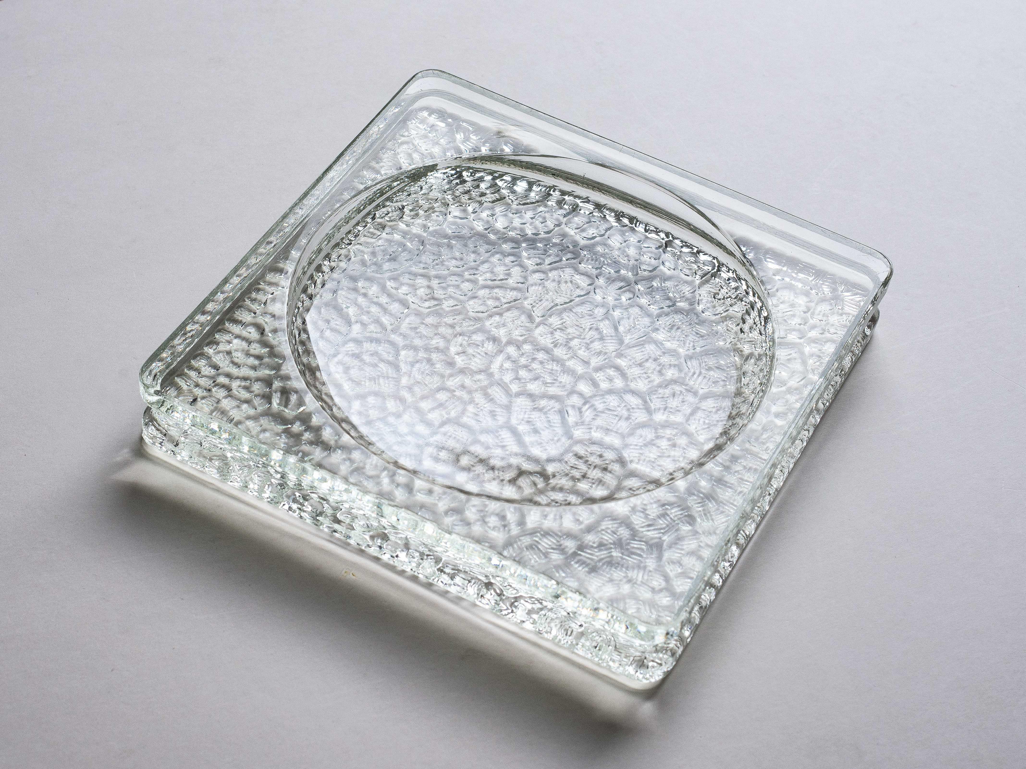 French Glass Vide-Poche, Saint-Gobain 