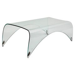 Glass Used Coffee Table Sofa Table Genio by Massimo Iosa Ghini, Italy