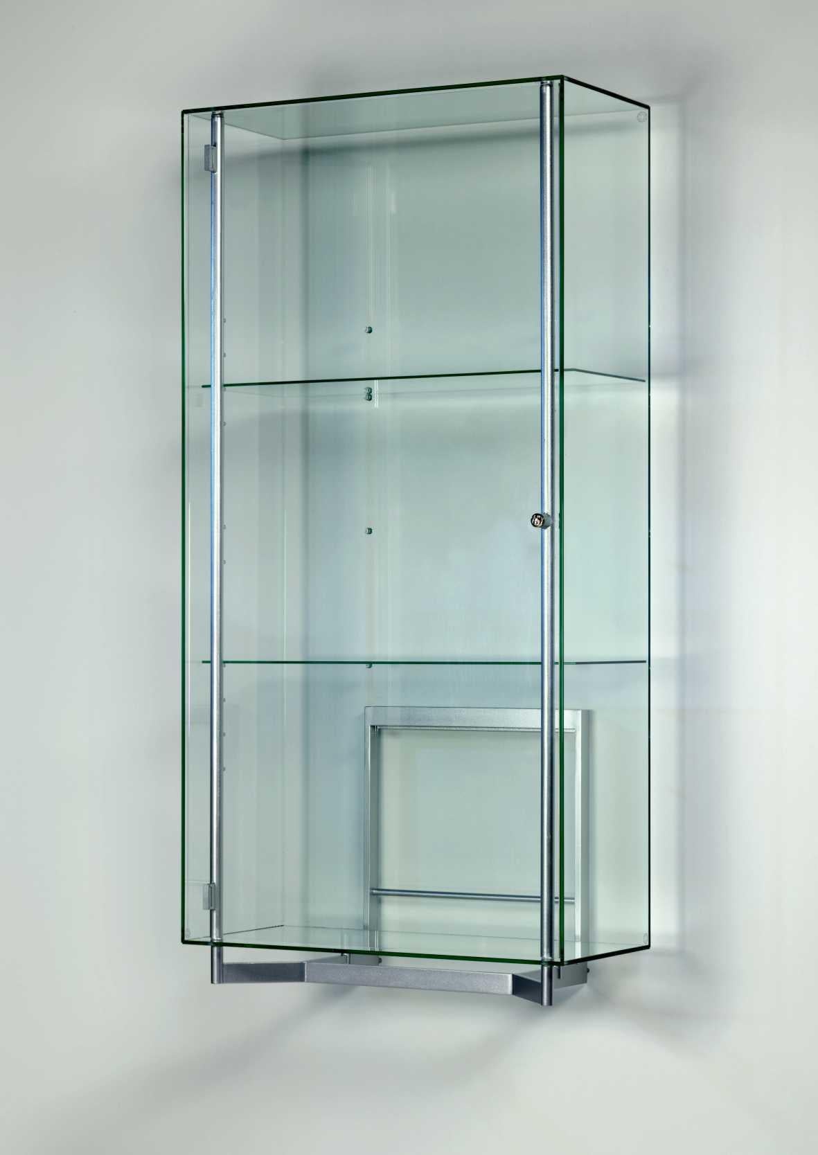 Post-Modern Glass Visibile G Horizontal Standing Cabinet by Angelo Alinea For Sale