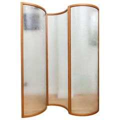 Glass Voyeur Screen / Room Divider by Vittorio Livi for Fiam