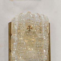 Lampada da parete in vetro di Carl Fagerlund per Orrefors Svezia Set di 2 anni 1960