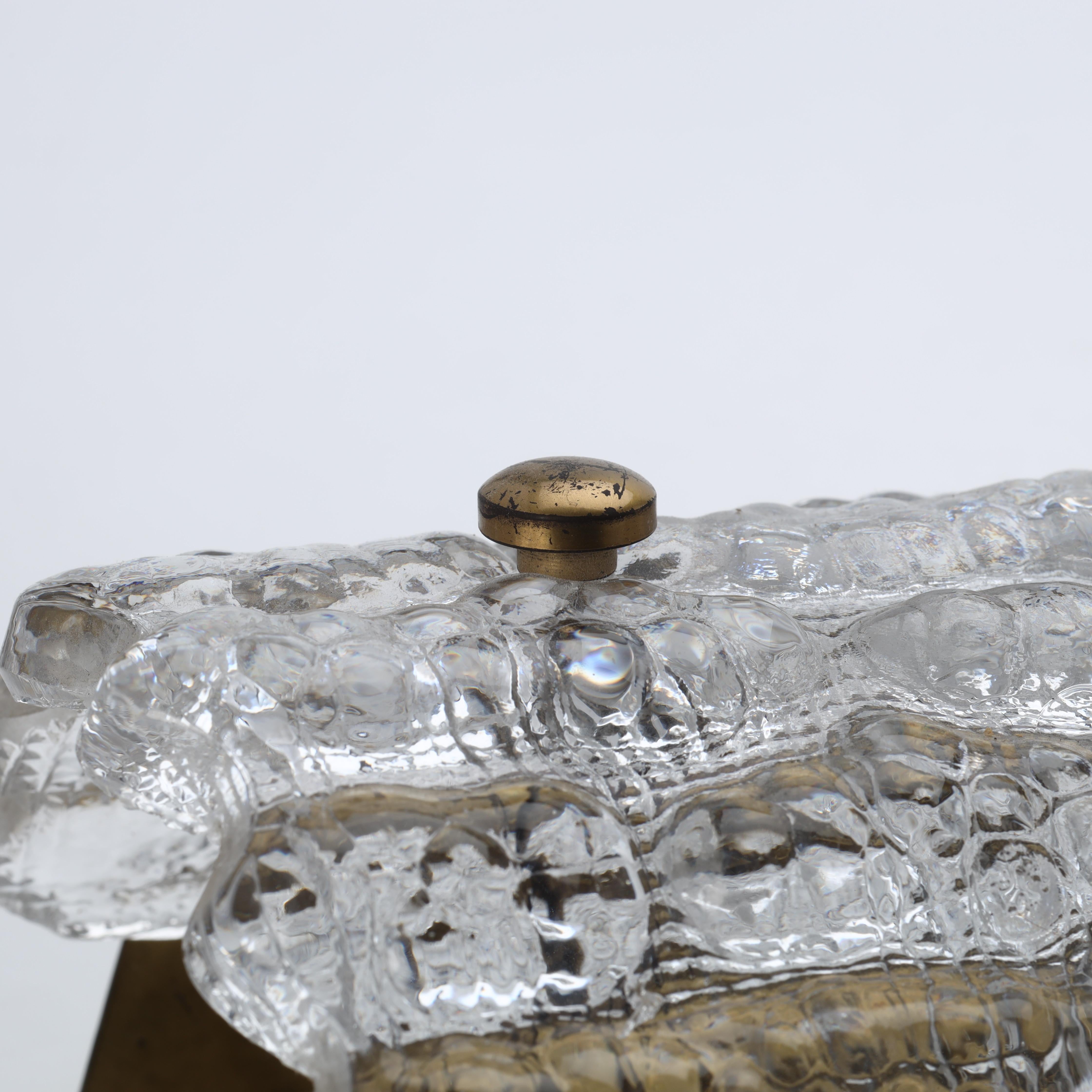 Wandleuchte aus Glasglas von Carl Fagerlund für Orrefors Schweden  1960er Jahre Satz von 2 (20. Jahrhundert) im Angebot