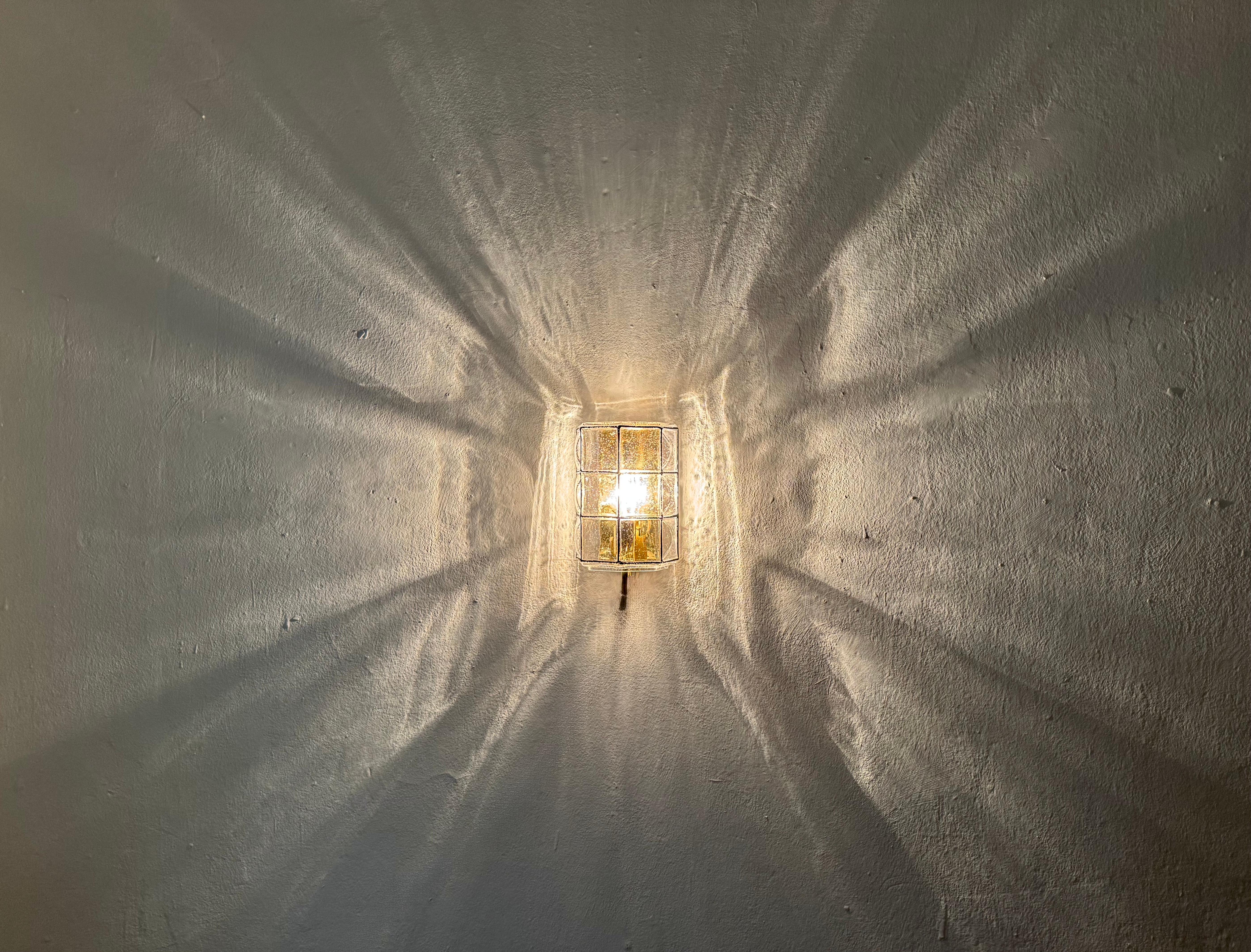 Lámpara de pared de cristal de Glashütte Limburg en venta 3