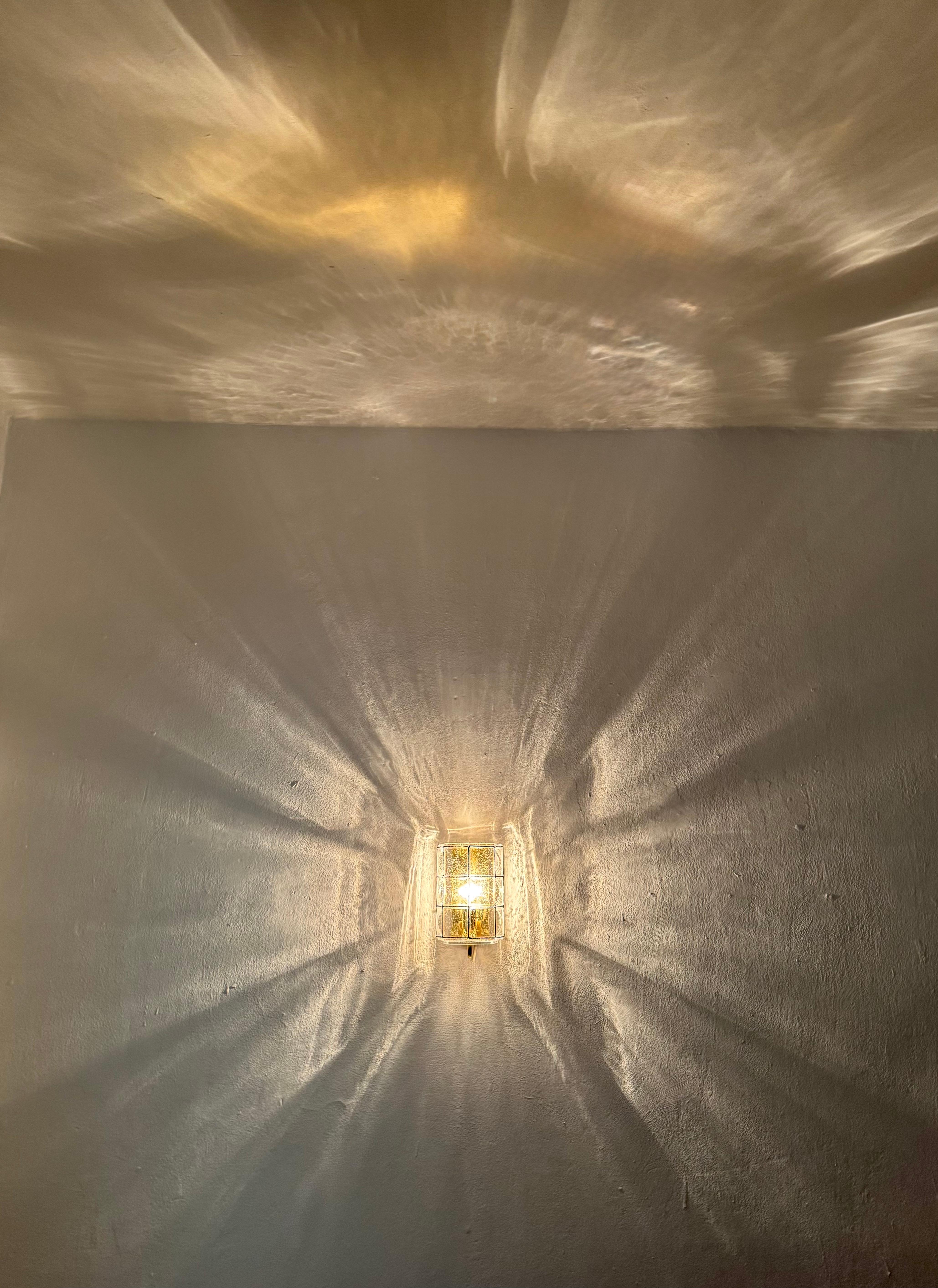 Lámpara de pared de cristal de Glashütte Limburg en venta 4