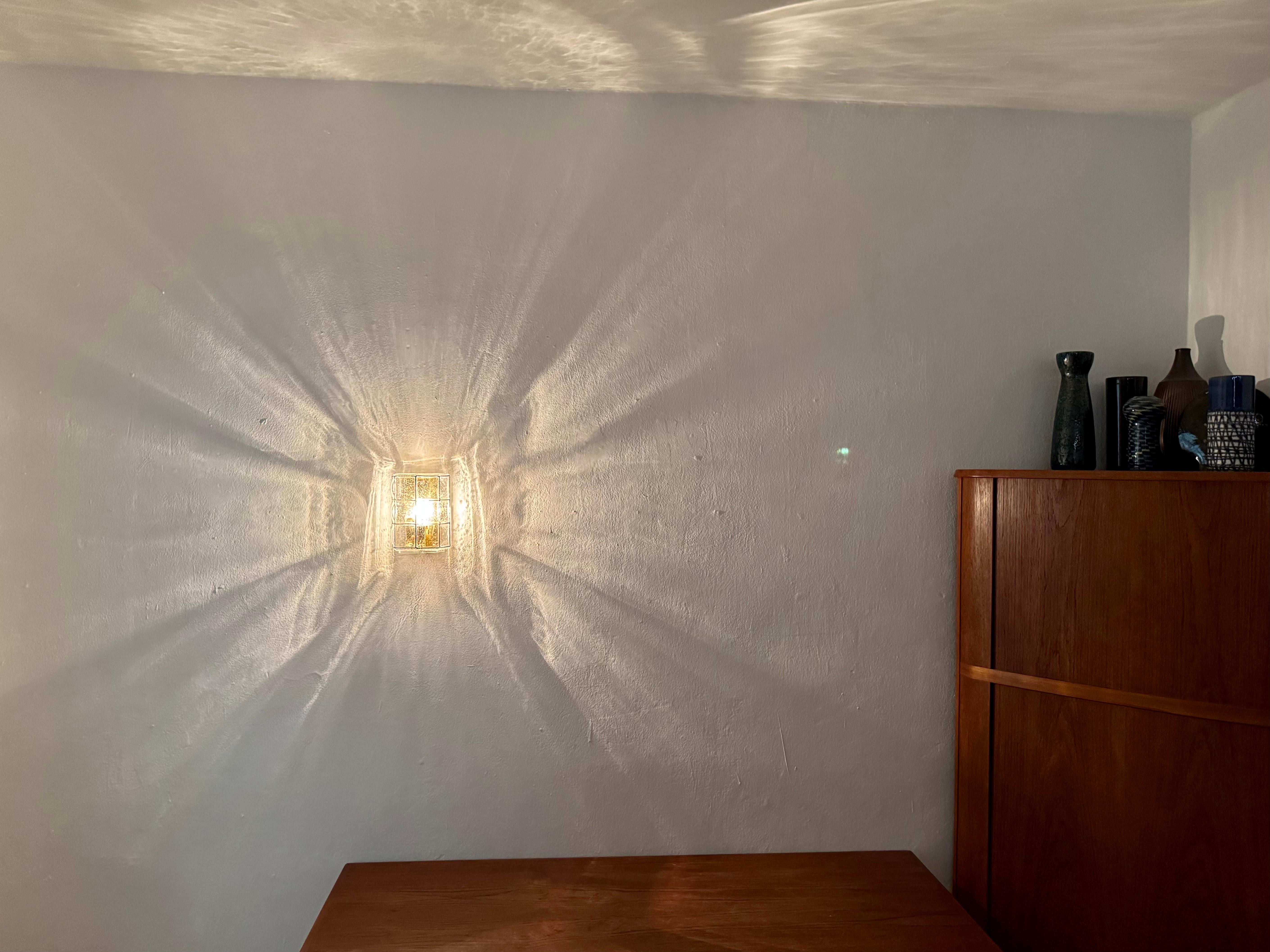 Lámpara de pared de cristal de Glashütte Limburg en venta 5