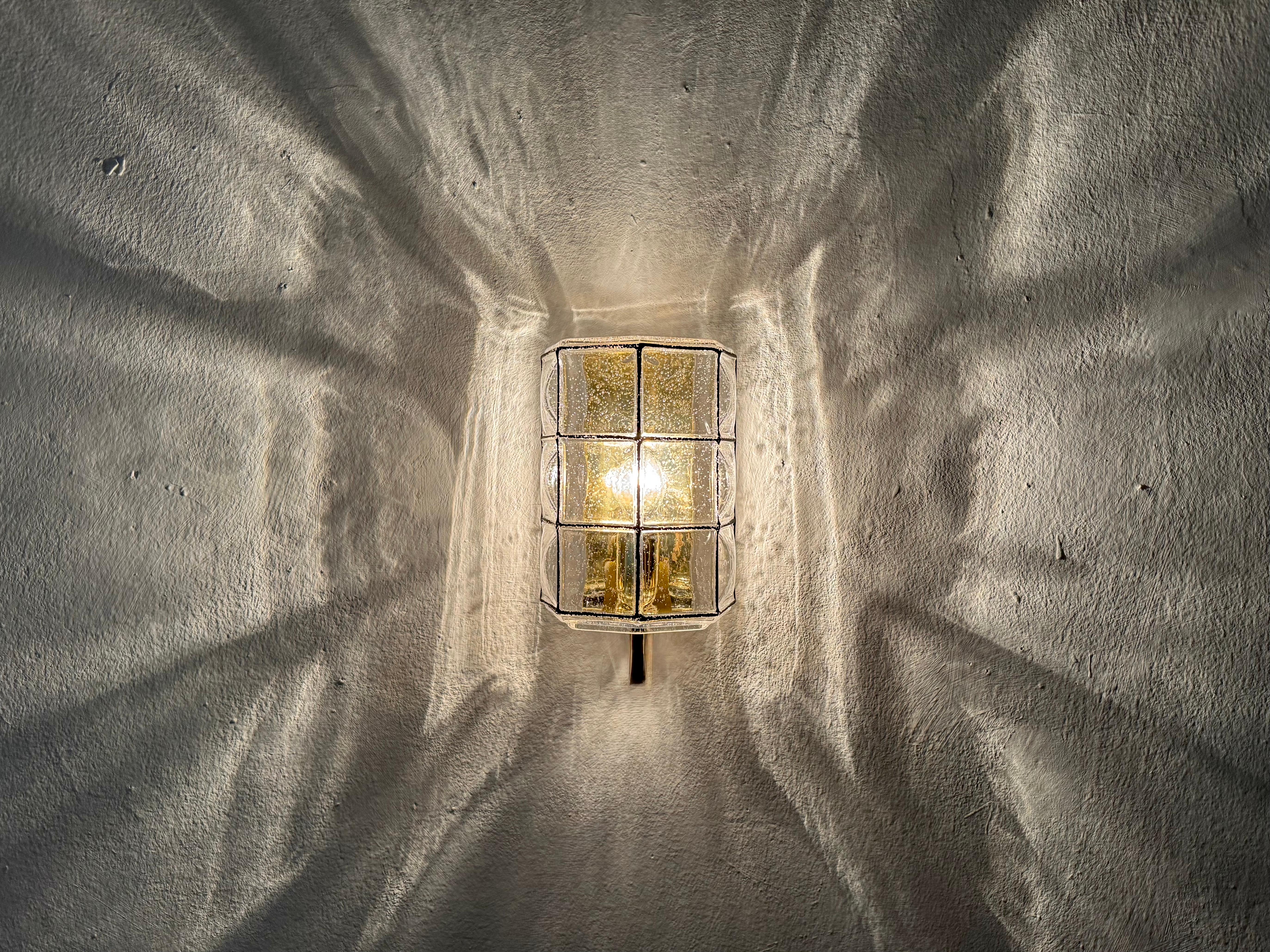 Lámpara de pared de cristal de Glashütte Limburg en venta 1