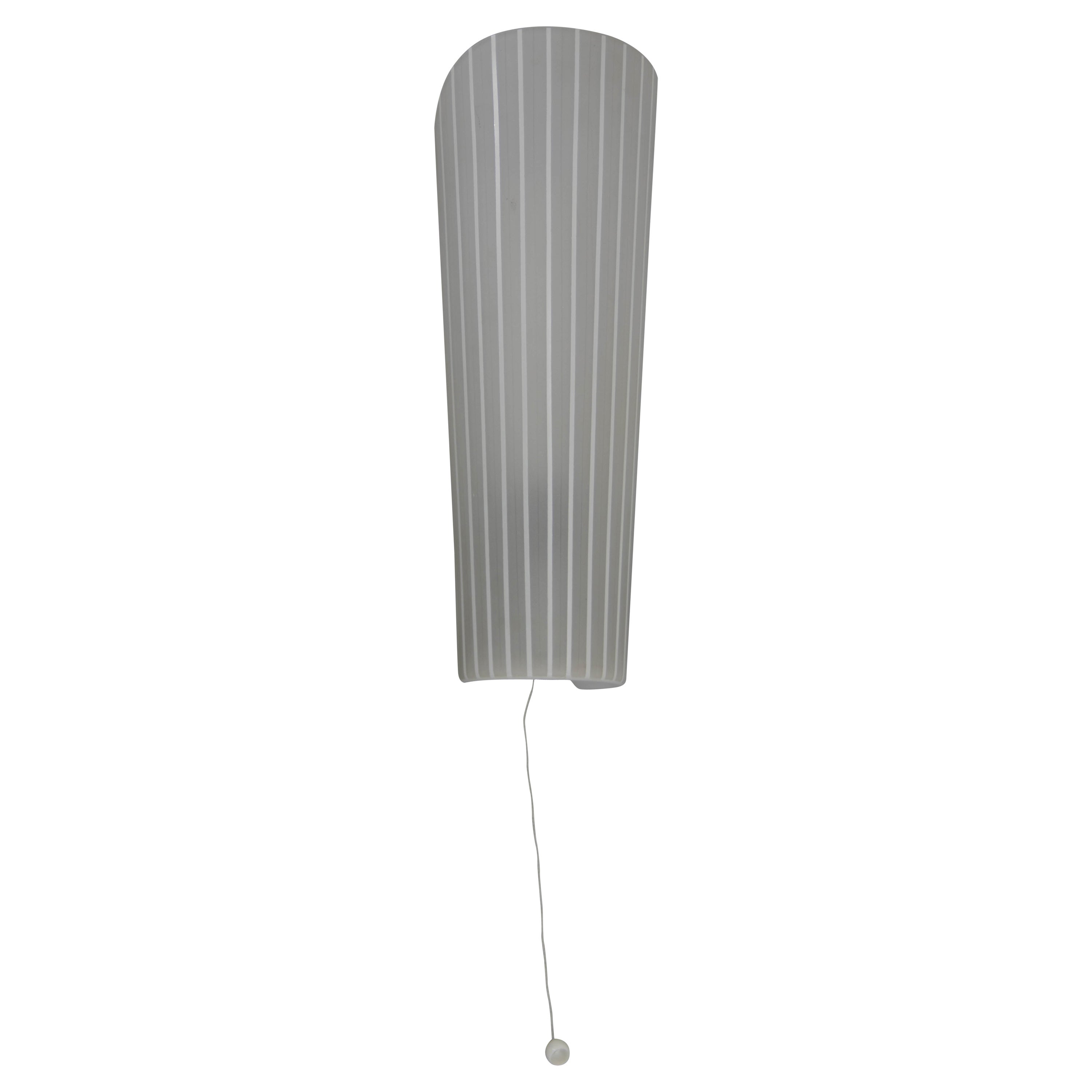 Lámpara de pared de cristal, Europa, 1970