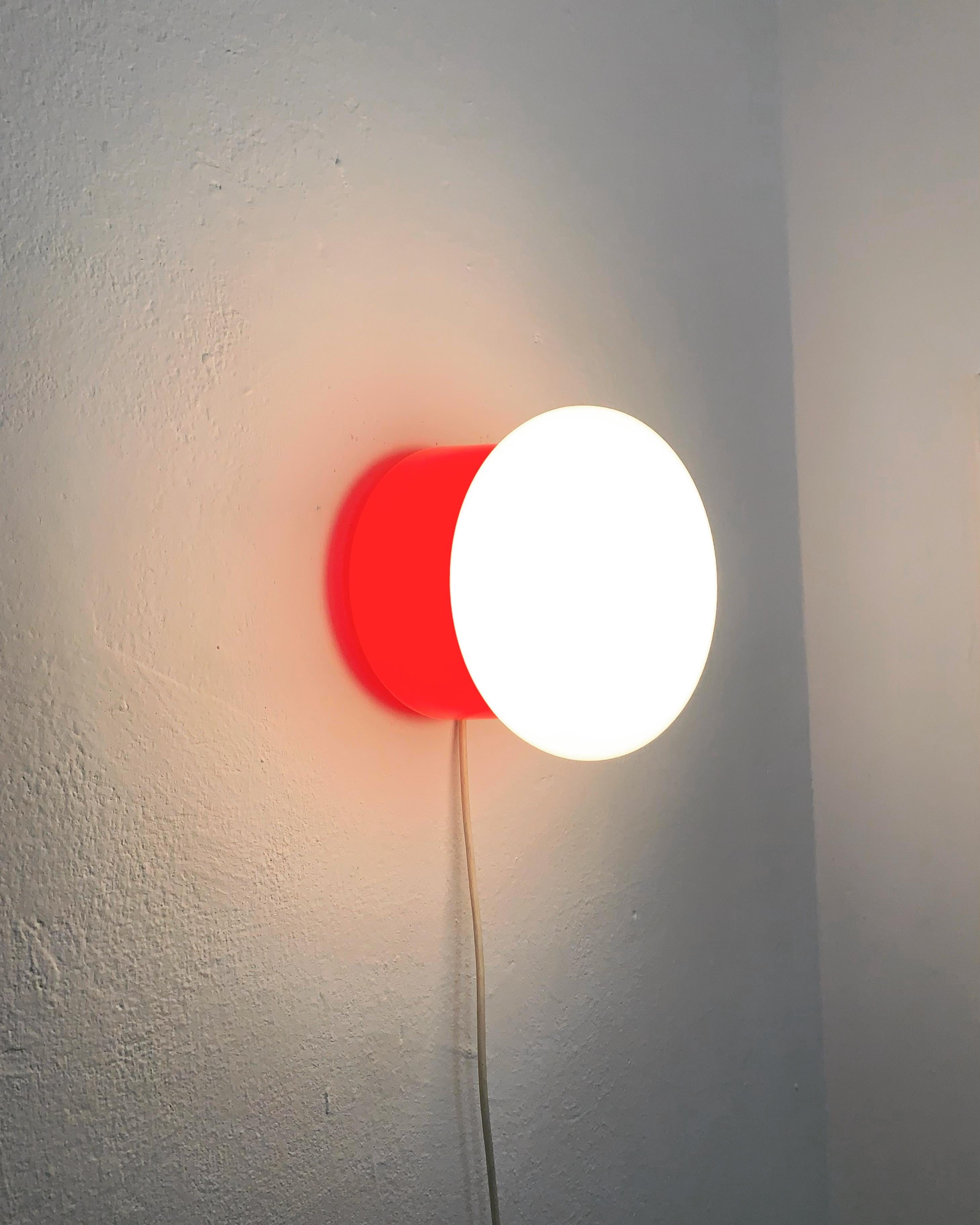 Glass Wall Lamp or Flush Light by Peill and Putzler 1