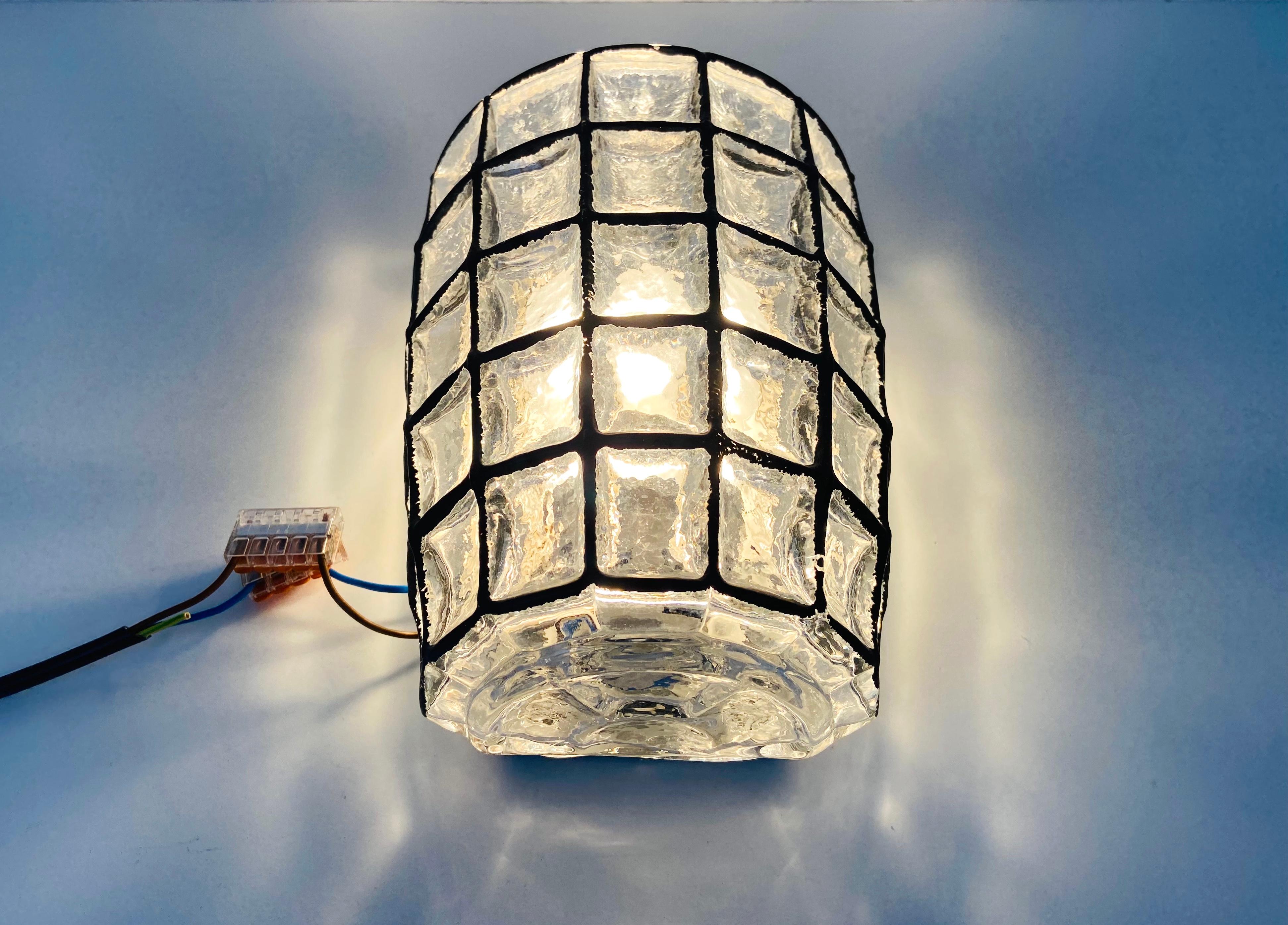 Glass Wall Light by Limburg, 1970s, Germany For Sale 12