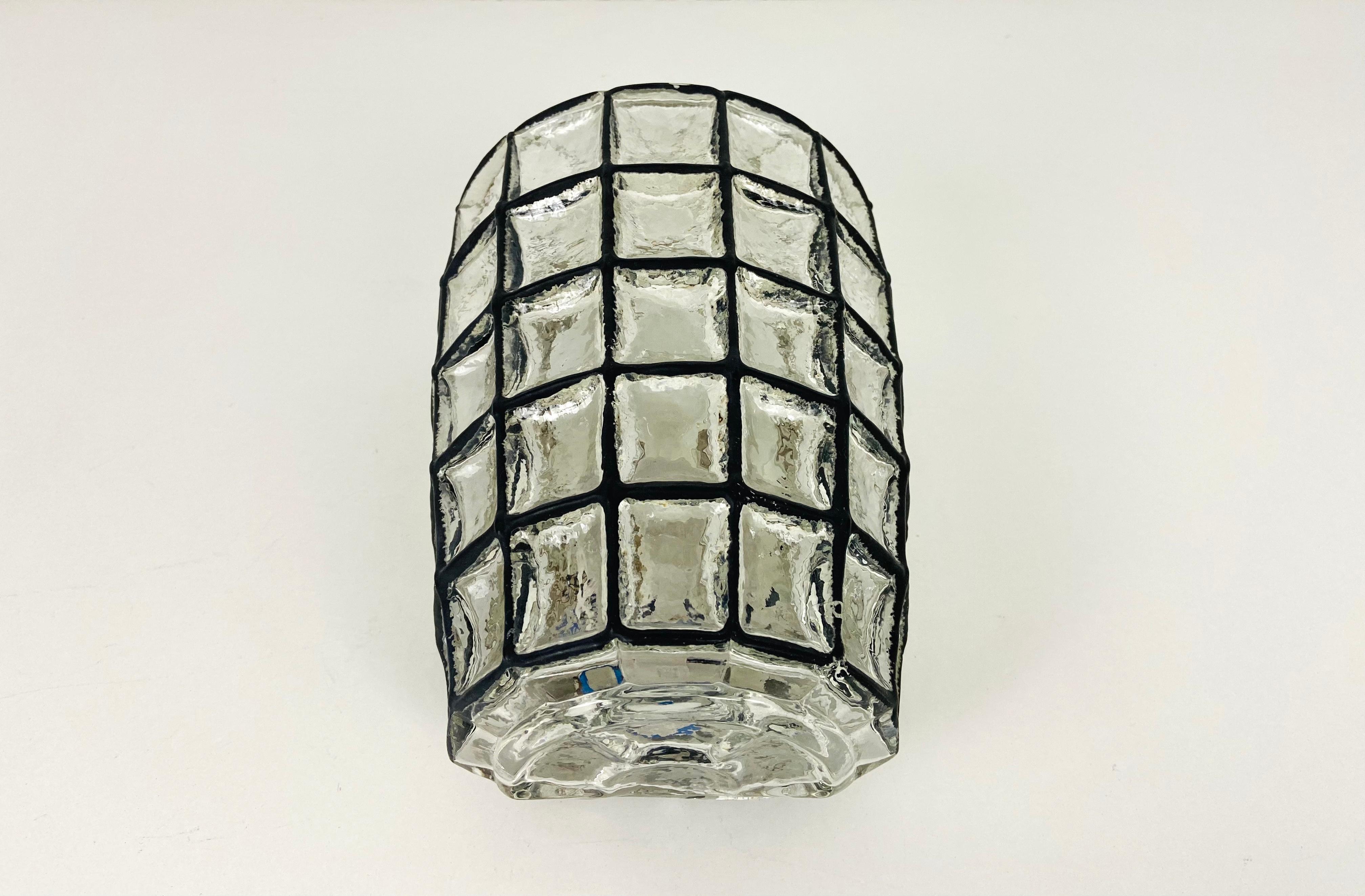 Glass Wall Light by Limburg, 1970s, Germany For Sale 2