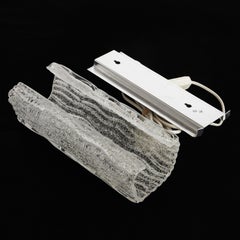 Frosted Glass Wall Light by Orrefors, Mid-Century Modern, Sweden 1960