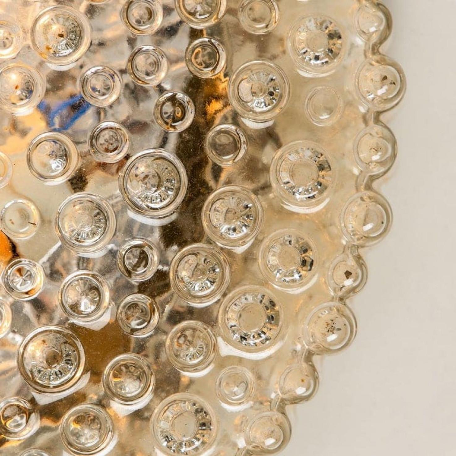 Aplique de cristal/ empotrable de Motoko Isshi para Staff, años 70 Alemán en venta