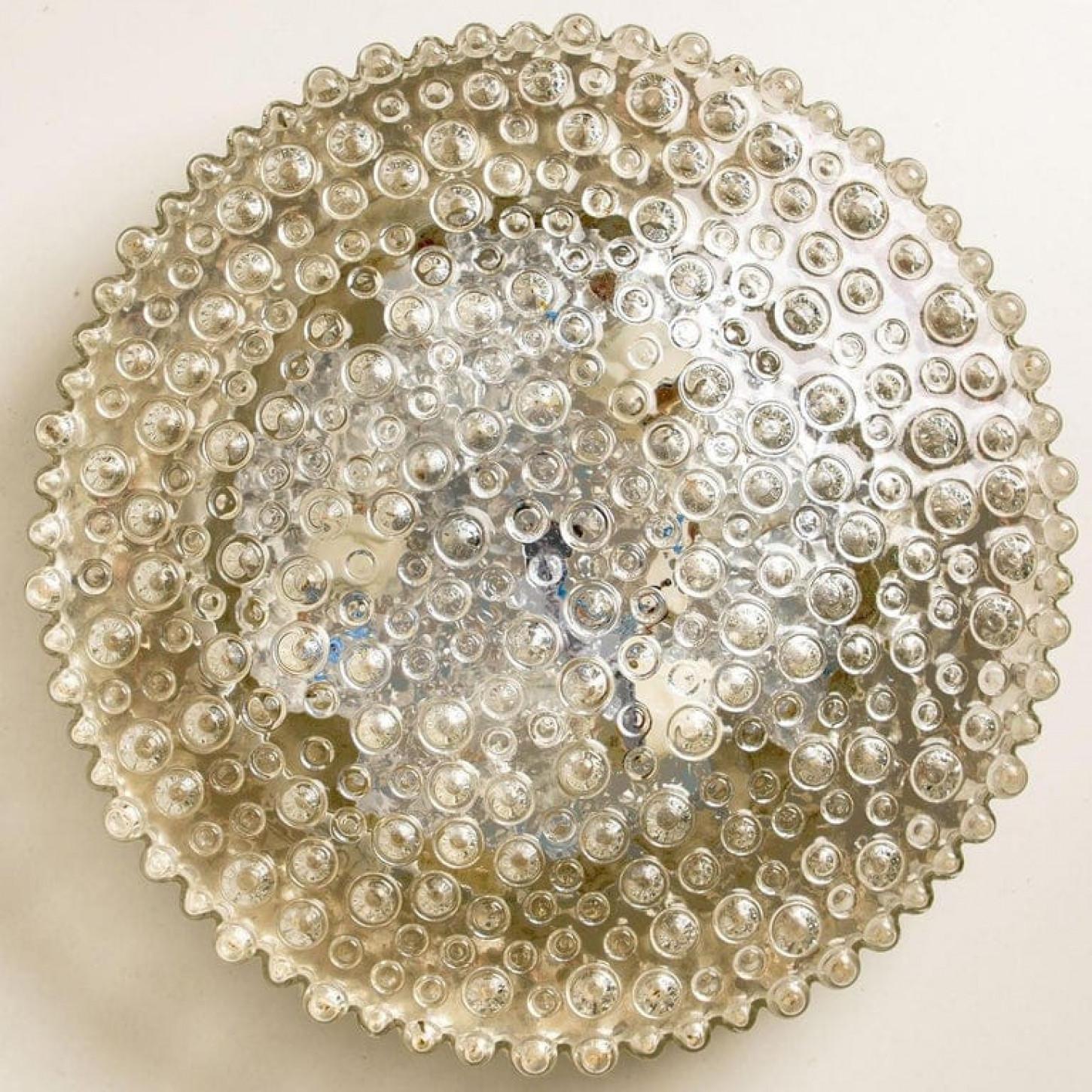 Glass Wall Light/ Flush Mount by Motoko Isshi for Staff, 1970s In Good Condition For Sale In Rijssen, NL