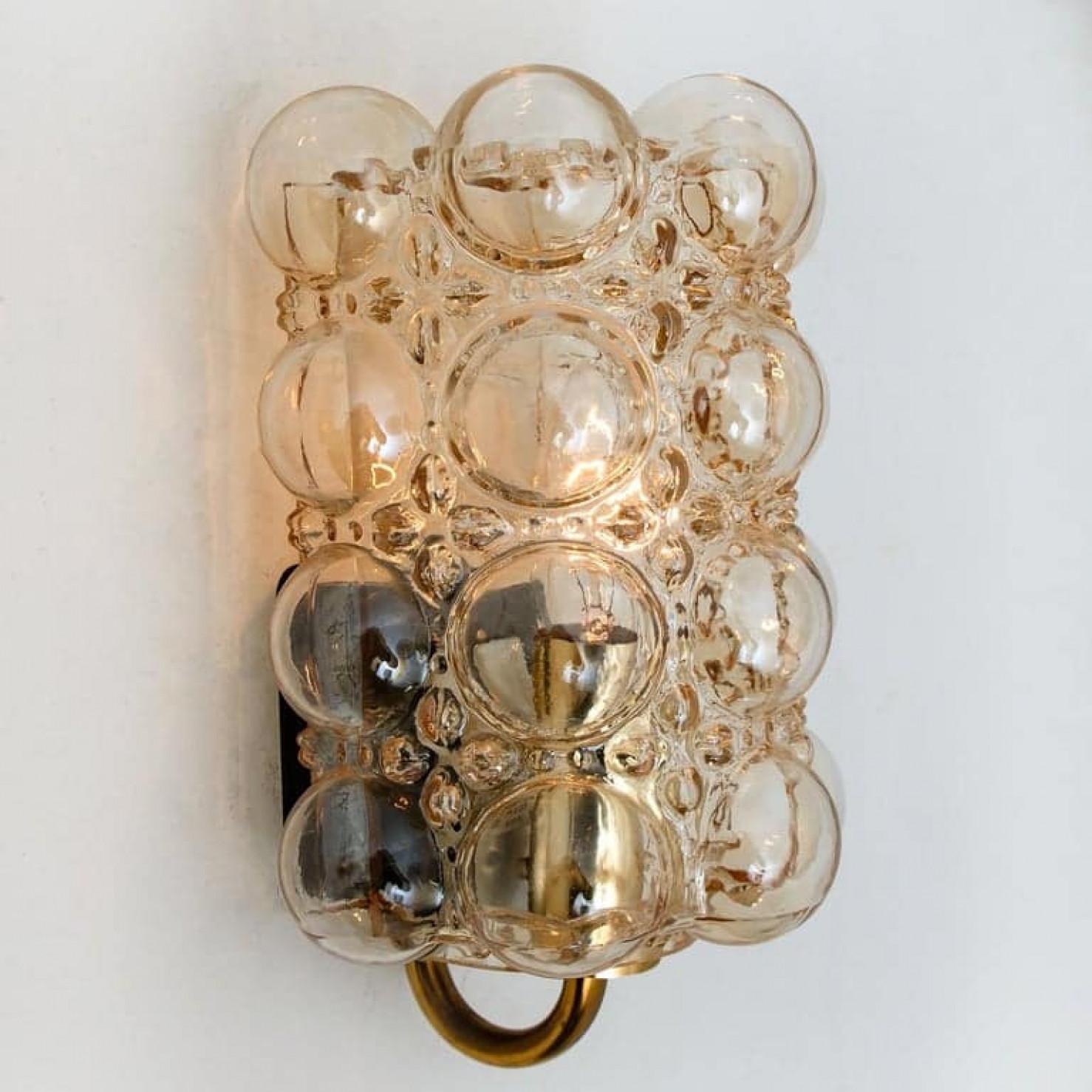 Apliques de cristal de Helena Tynell para Glashütte, 1960 en venta 9