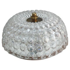 Lampe murale ou de plafond en verre, Plafoniere from Glashütte Limburg, années 1970