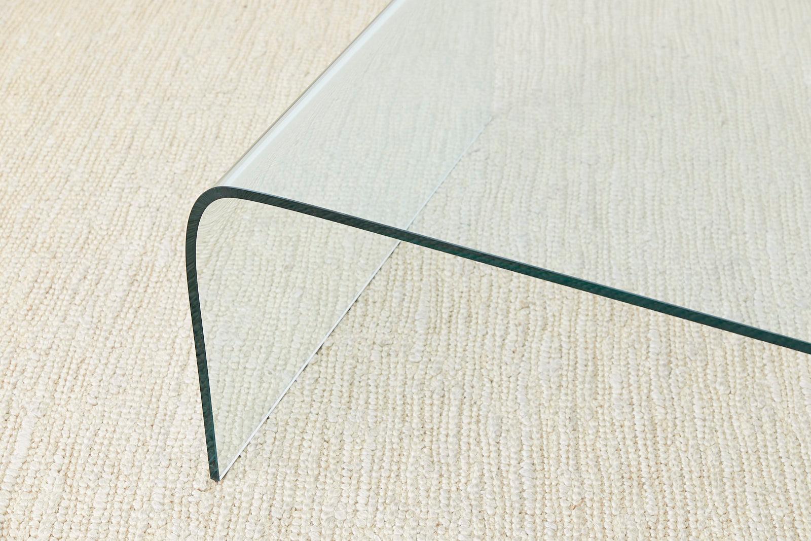 Glass Waterfall Cocktail Table by Angelo Cortesi for Fiam 3