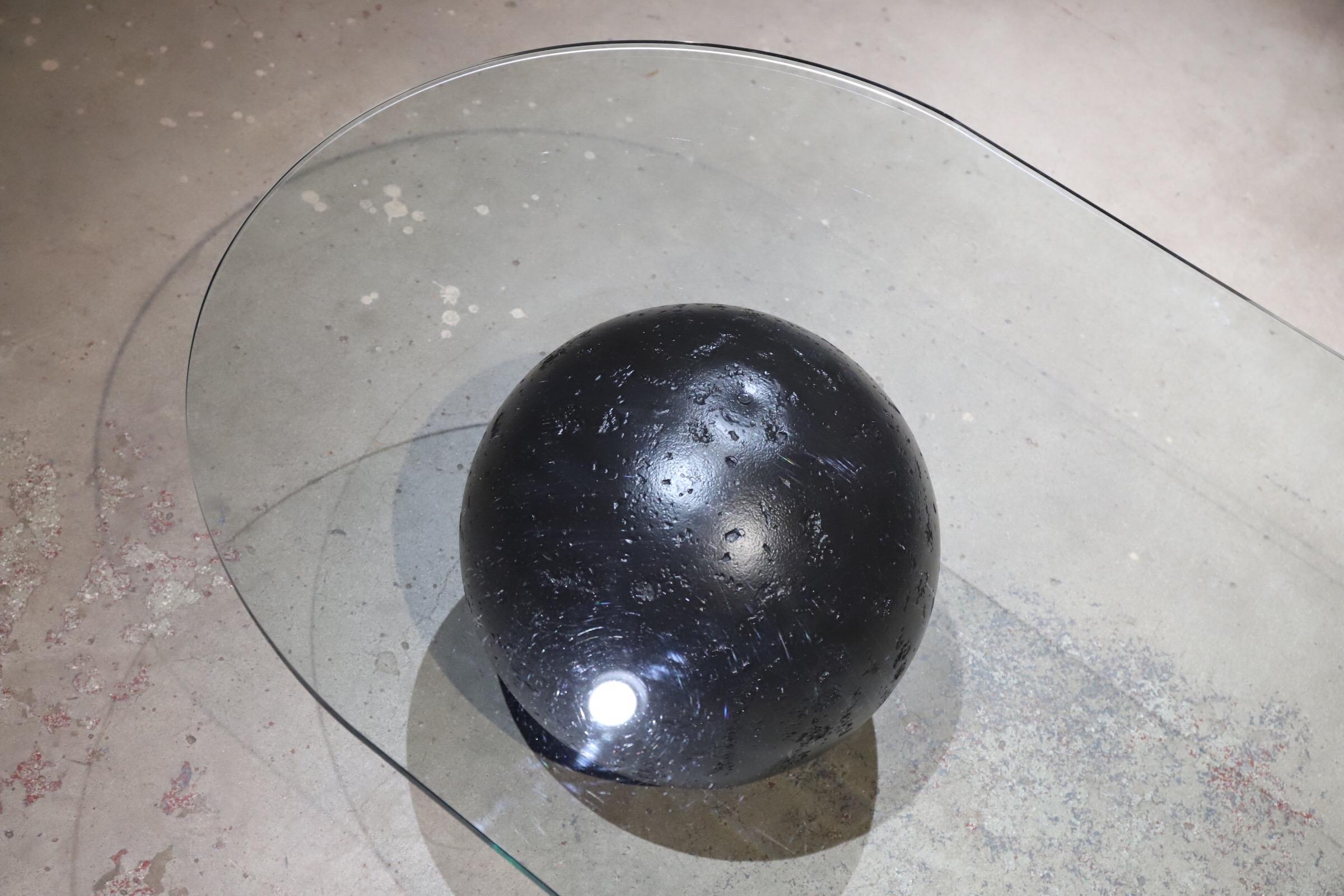 waterfall glass coffee table