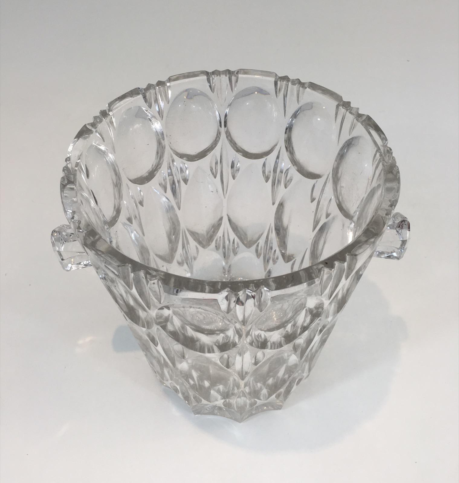 Late 20th Century Glass Wine or Chanpagne Bucket, French, Circa 1970