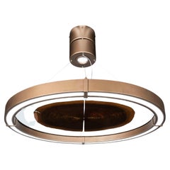 Lámpara de cristal y madera Foresta, Made in Italy