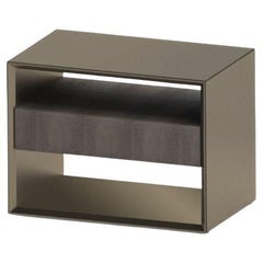 Glass wrapped, Leather Drawer Edition, Defense Nightstand