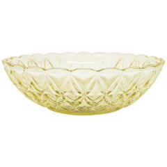 Glass Yellow Bowl
