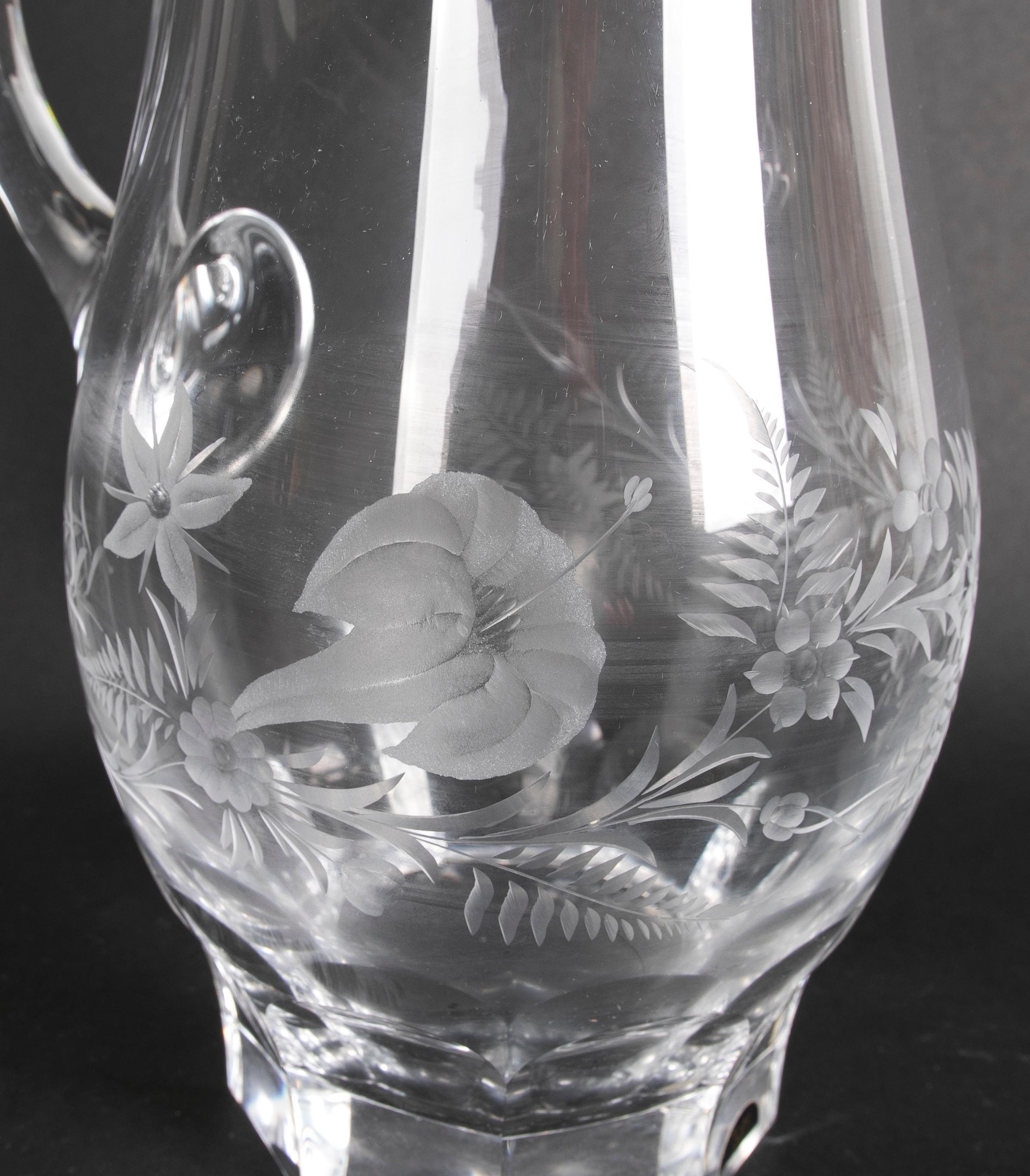 Glassware Composed of Seventy-Two Pieces of Cut Bohemian Crystal For Sale 3