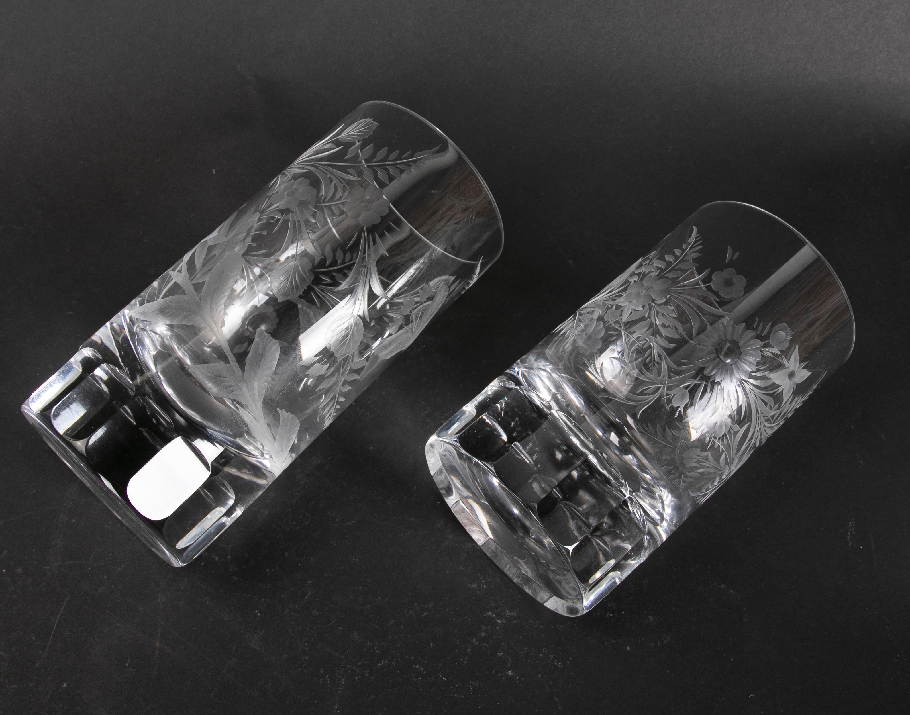 Glassware Composed of Seventy-Two Pieces of Cut Bohemian Crystal For Sale 8