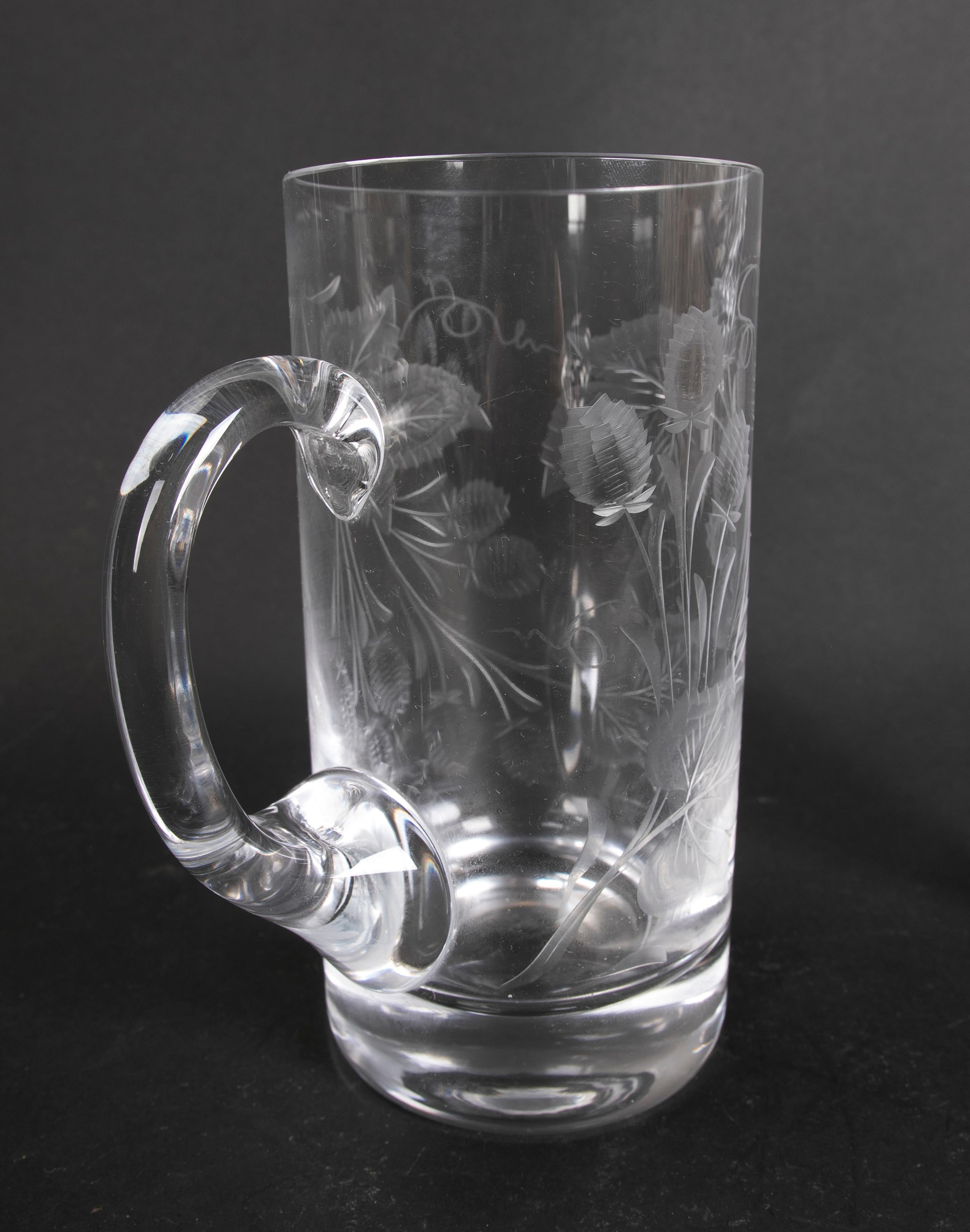 Glassware Composed of Seventy-Two Pieces of Cut Bohemian Crystal For Sale 12