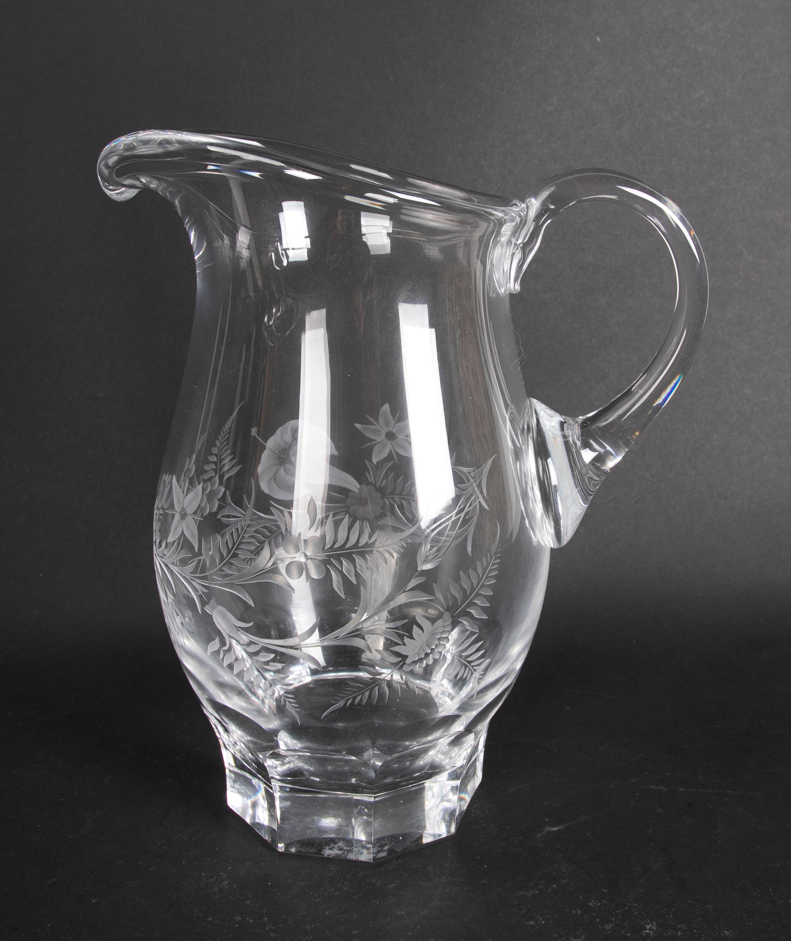 Glassware Composed of Seventy-Two Pieces of Cut Bohemian Crystal For Sale 1