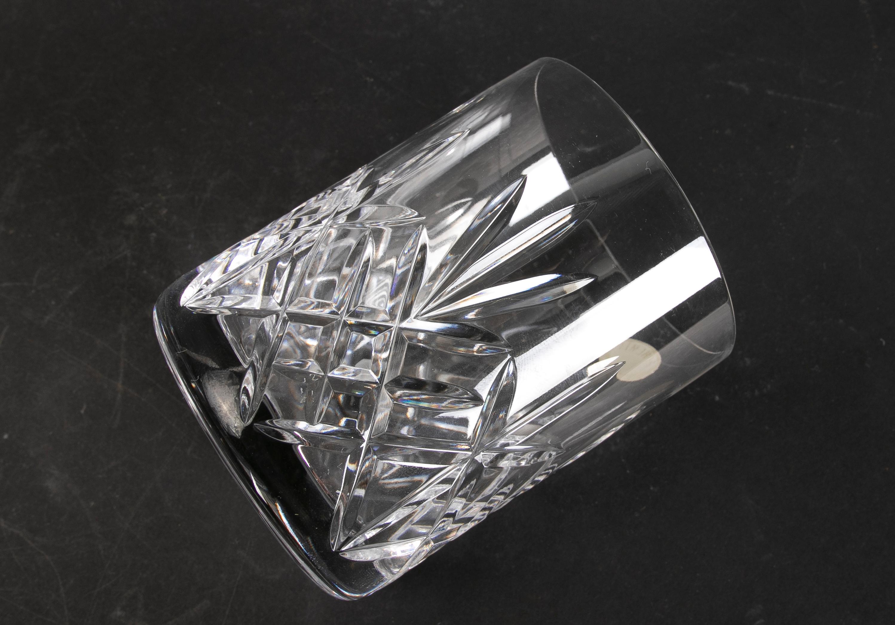 Glassware Composed of Thirty-Two Pieces of Cut Bohemian Crystal For Sale 10