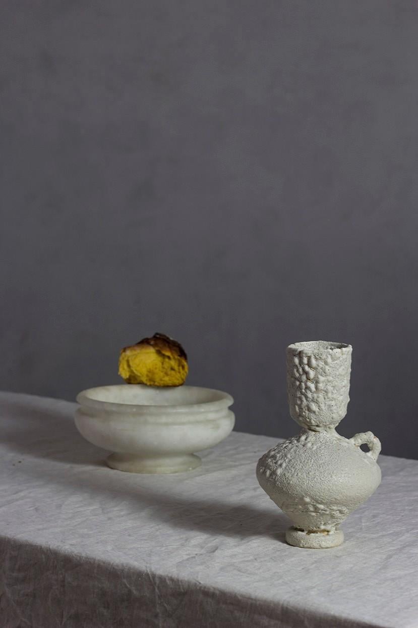 Vase aus Steinzeug mit Glasur 