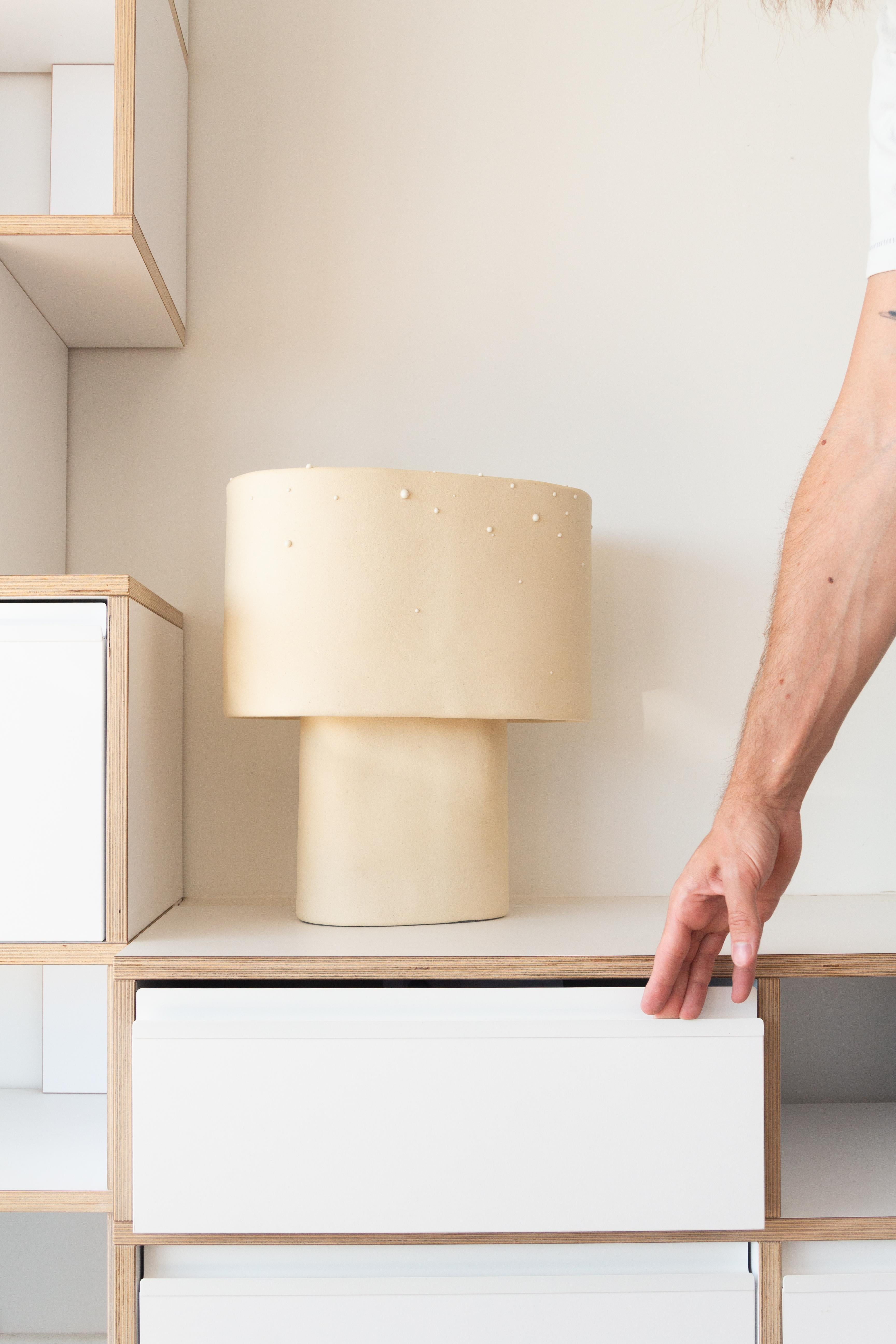 Other Glaze Stoneware Table Lamp by Lucas Huillet For Sale