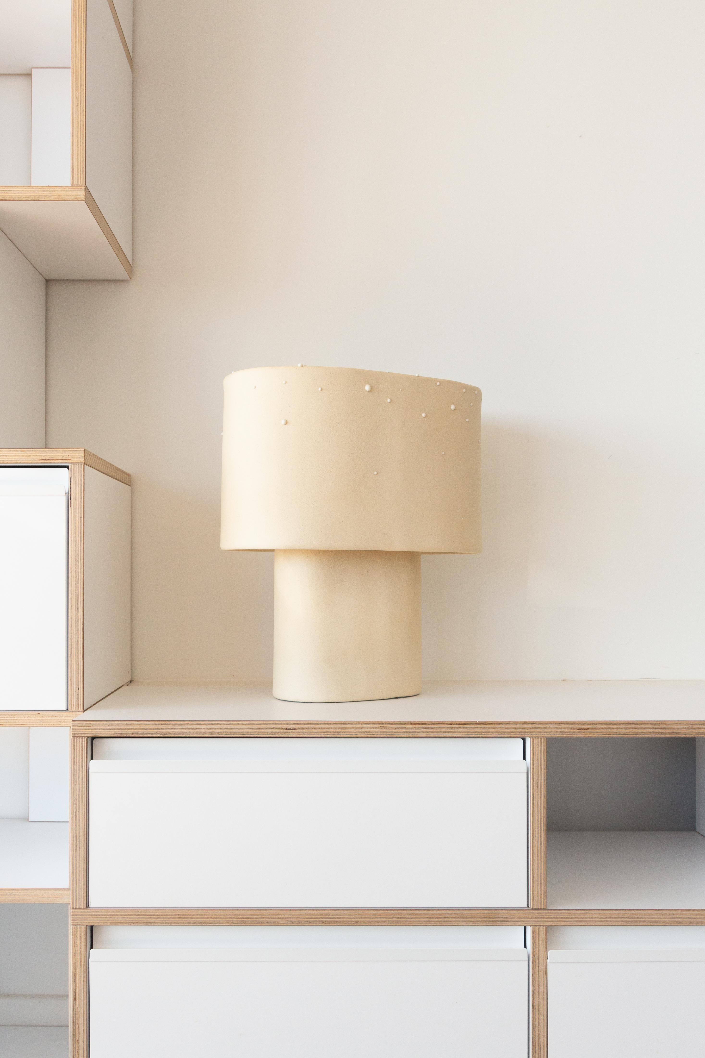 Glaze Stoneware Table Lamp by Lucas Huillet In New Condition For Sale In Geneve, CH