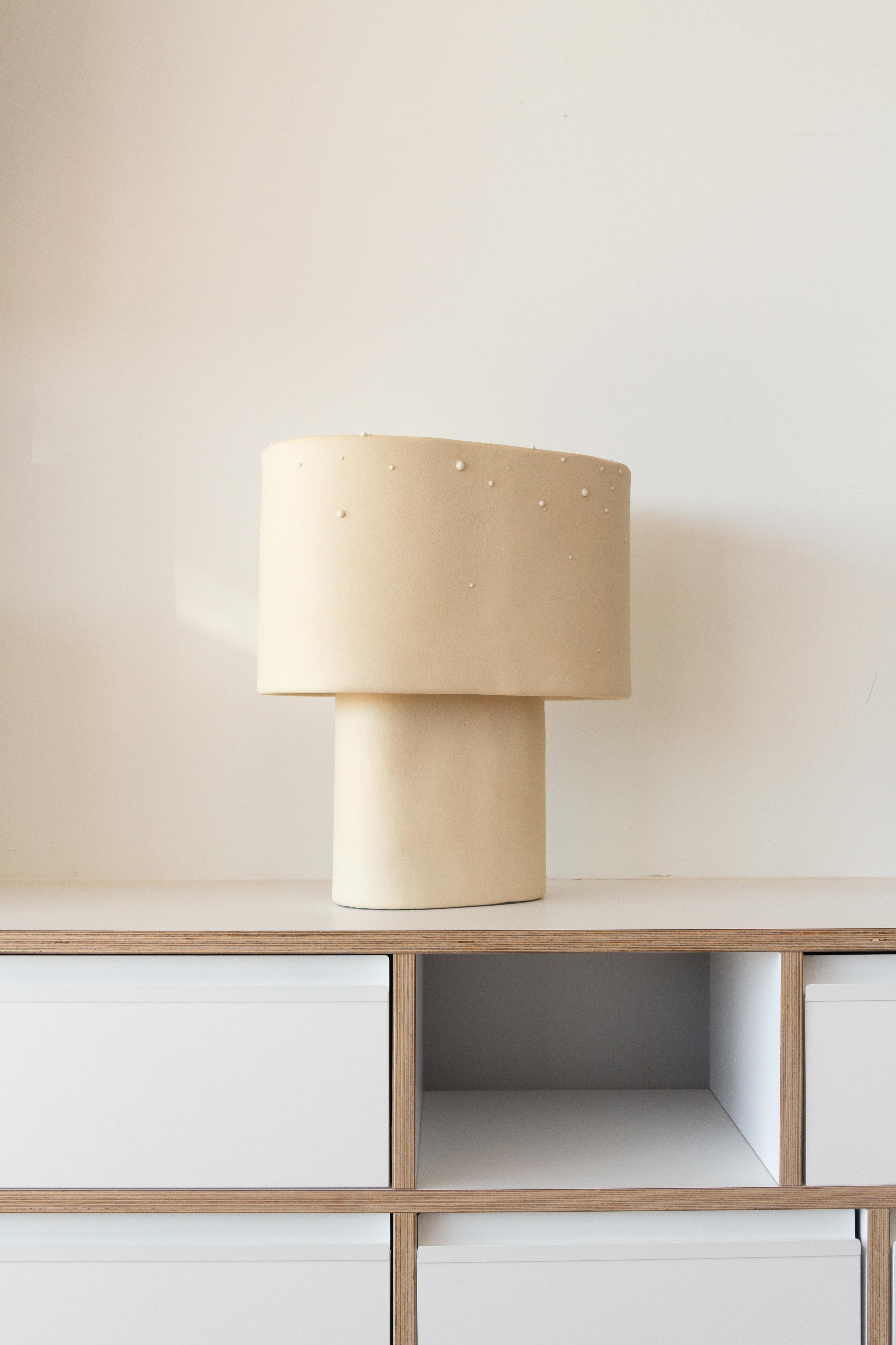 Contemporary Glaze Stoneware Table Lamp by Lucas Huillet For Sale