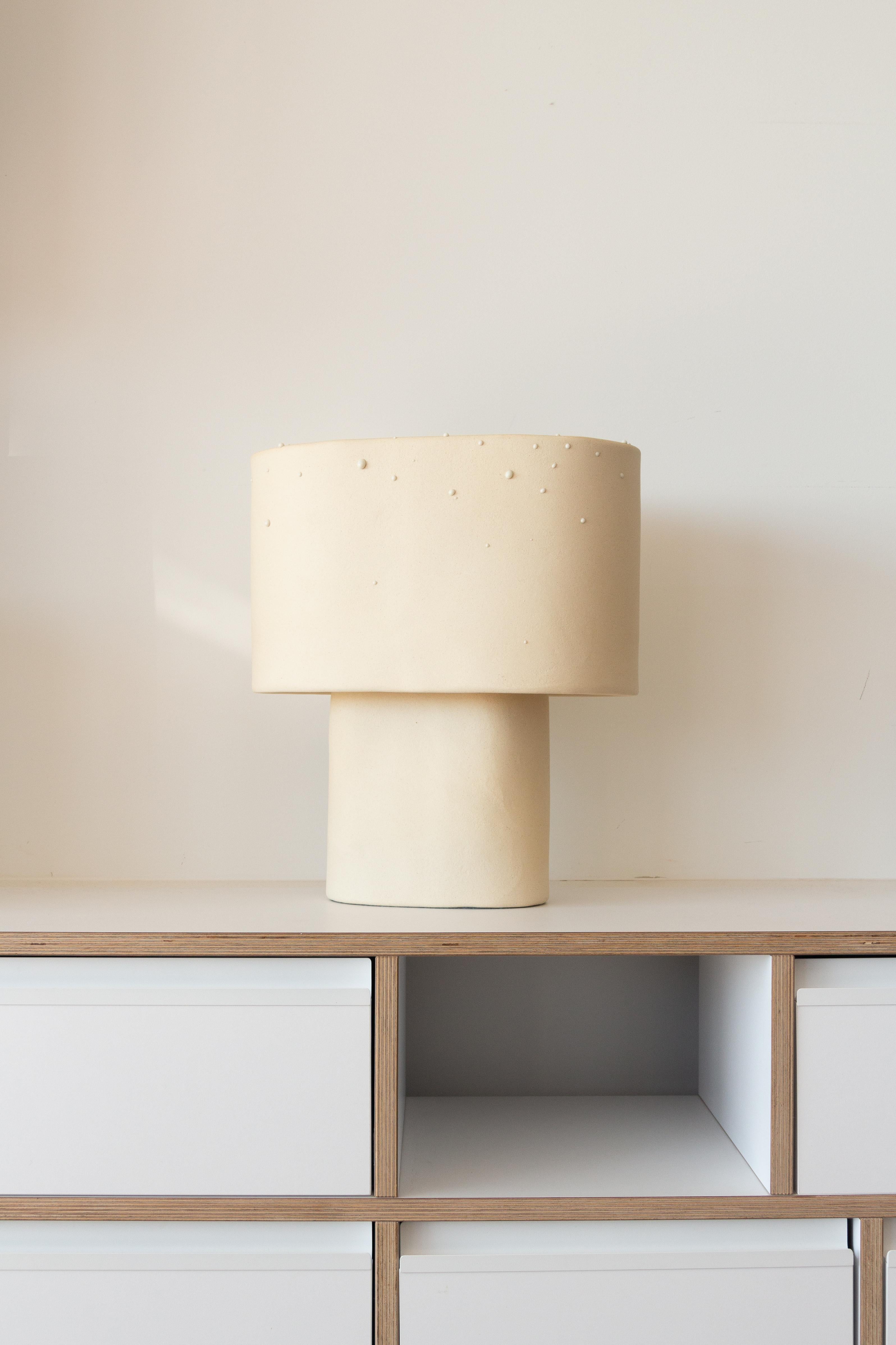 Glaze Stoneware Table Lamp by Lucas Huillet For Sale 1
