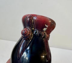 Vaso Art Nouveau smaltato con lumache di Daniel Andersen per Michael Andersen