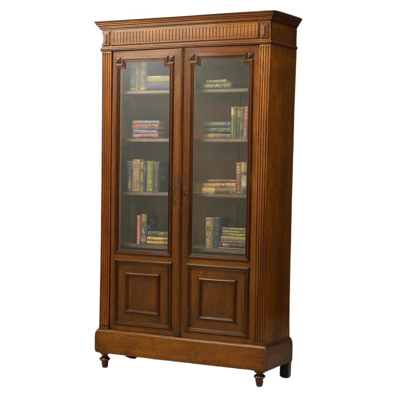 Glasiertes Bücherregal