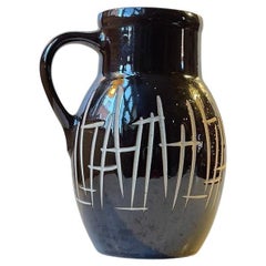 Glazed Brutalist Stoneware Jug by Keramo Kostelec, 1950s