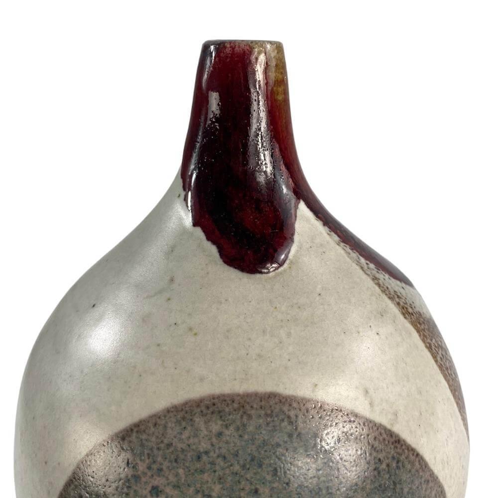 American Glazed Californai Studio stoneware vase For Sale