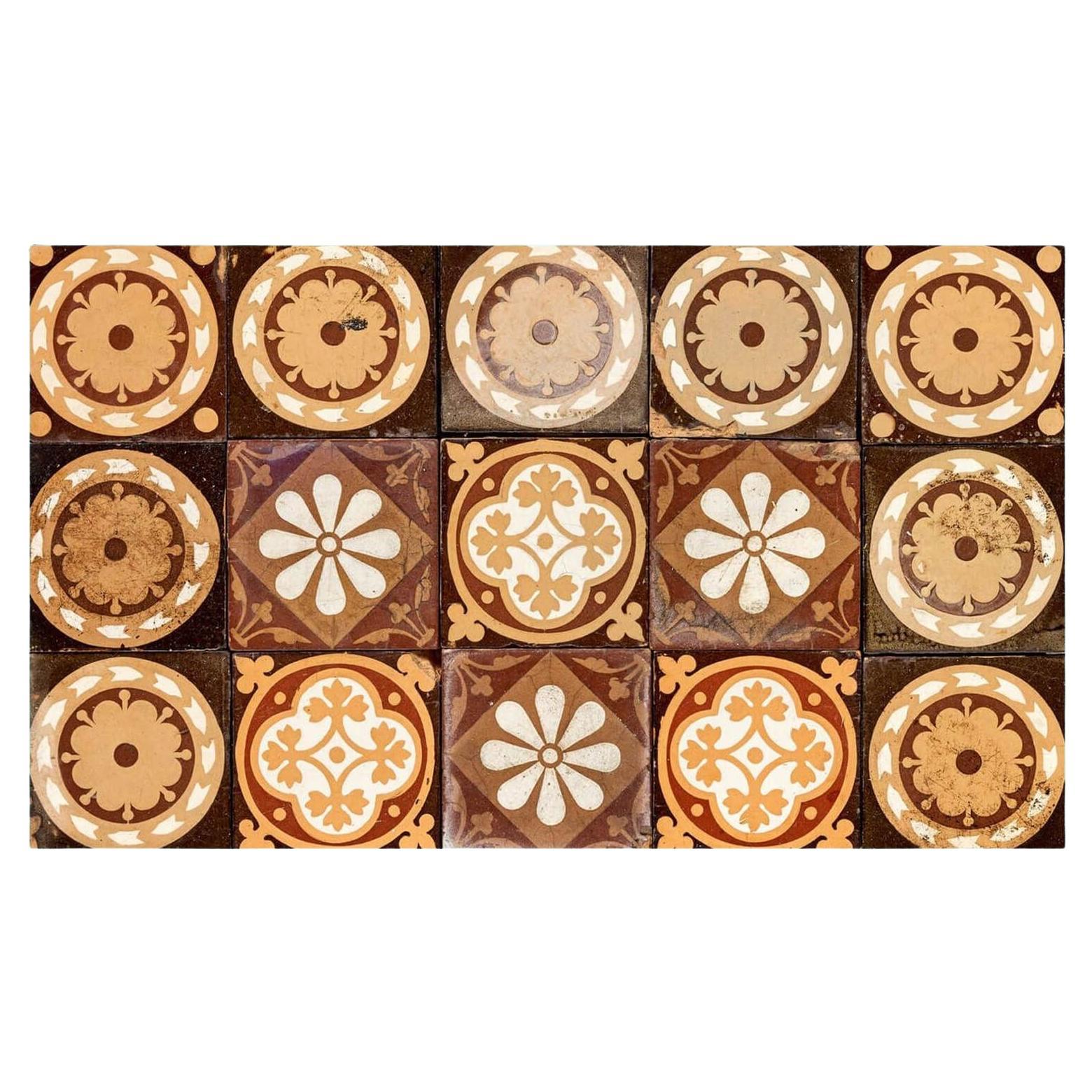 Glazed Ceramic Antique Tile Backsplash